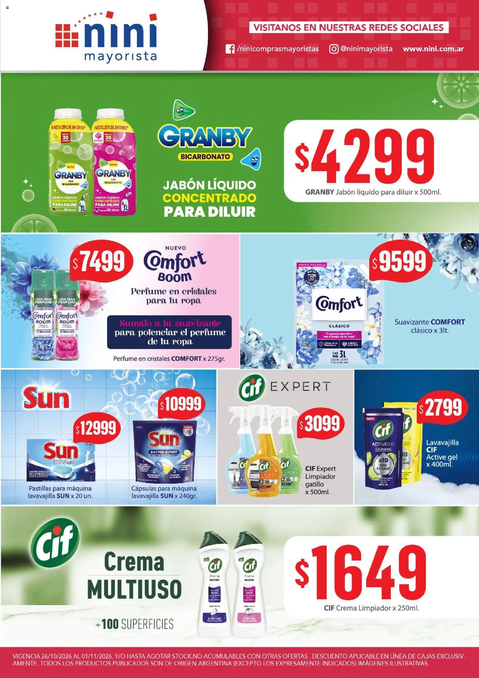 Revista de ofertas NINI Mayorista - Página 13 - Ofertas válidas hasta el 1 de noviembre de 2026