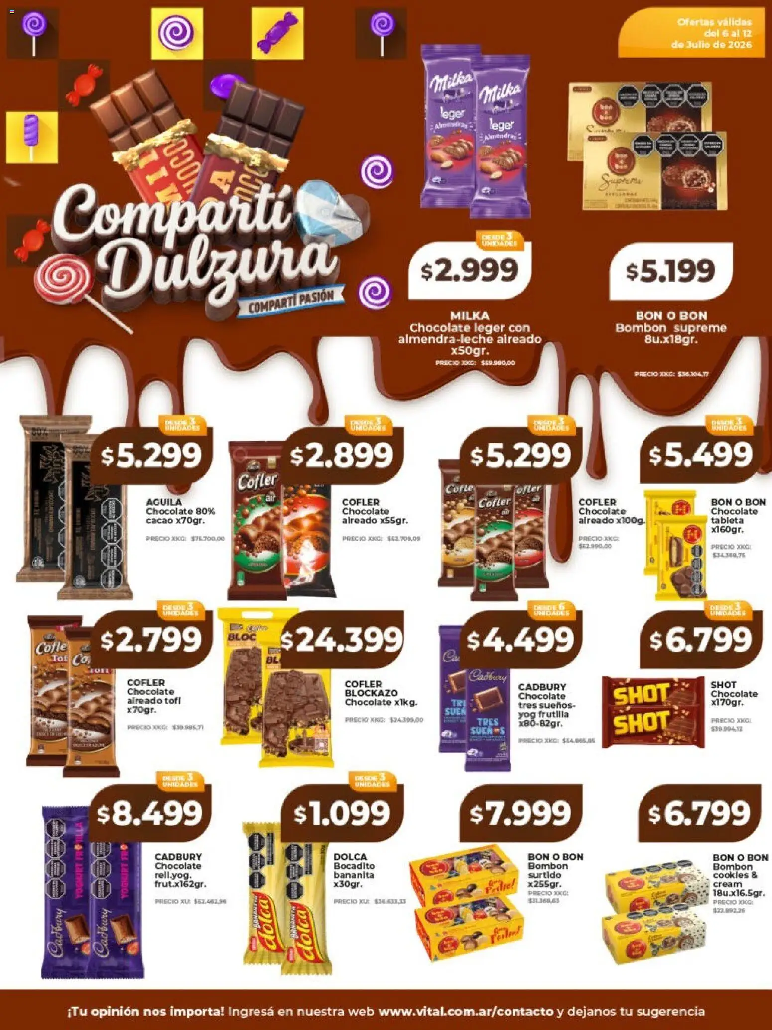 Vital - Compartí dulzura │ válido desde el 06/07/2026 | Página: 2 | Productos: Tableta, Frutilla, Chocolate, Cacao