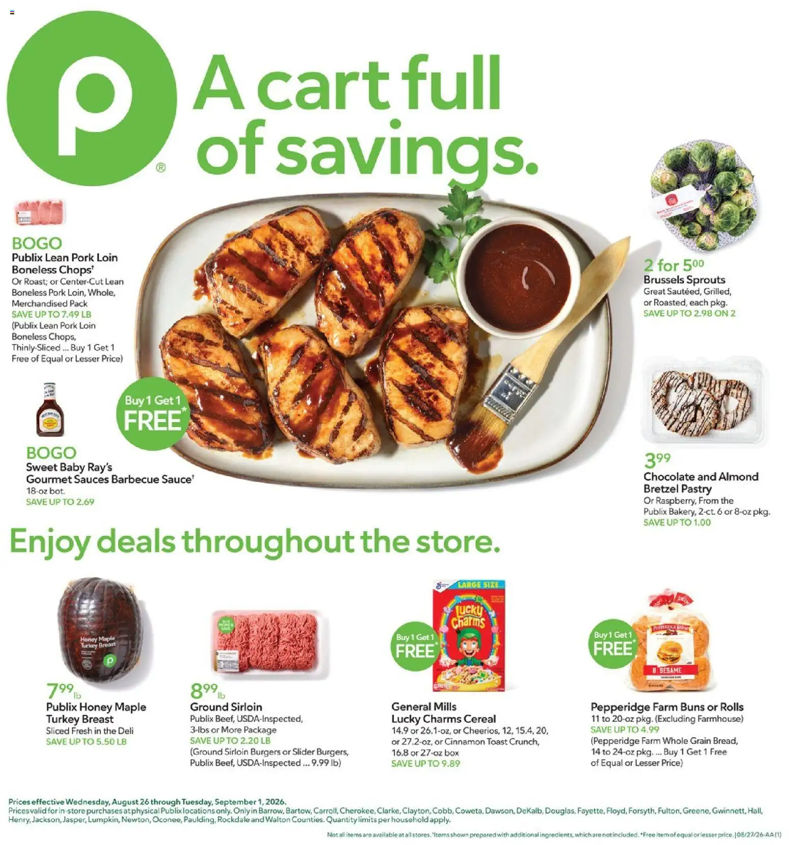 Publix Weekly Ad - valid from 08/26/2026 | Page: 1