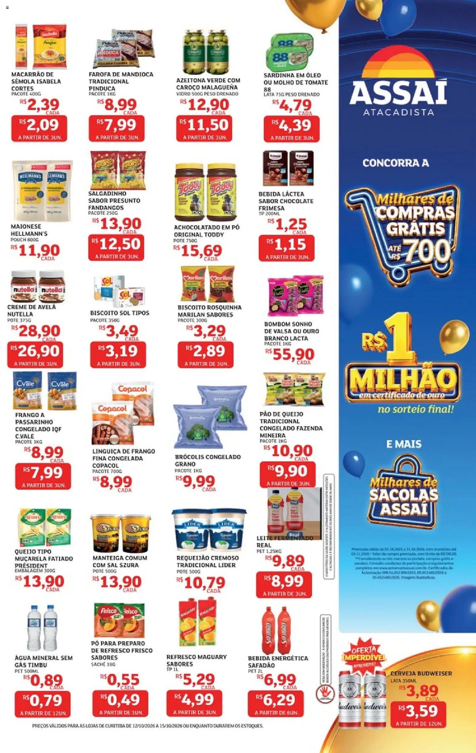 Assaí Atacadista Folheto - válido de 12/10/2026 | Página: 3