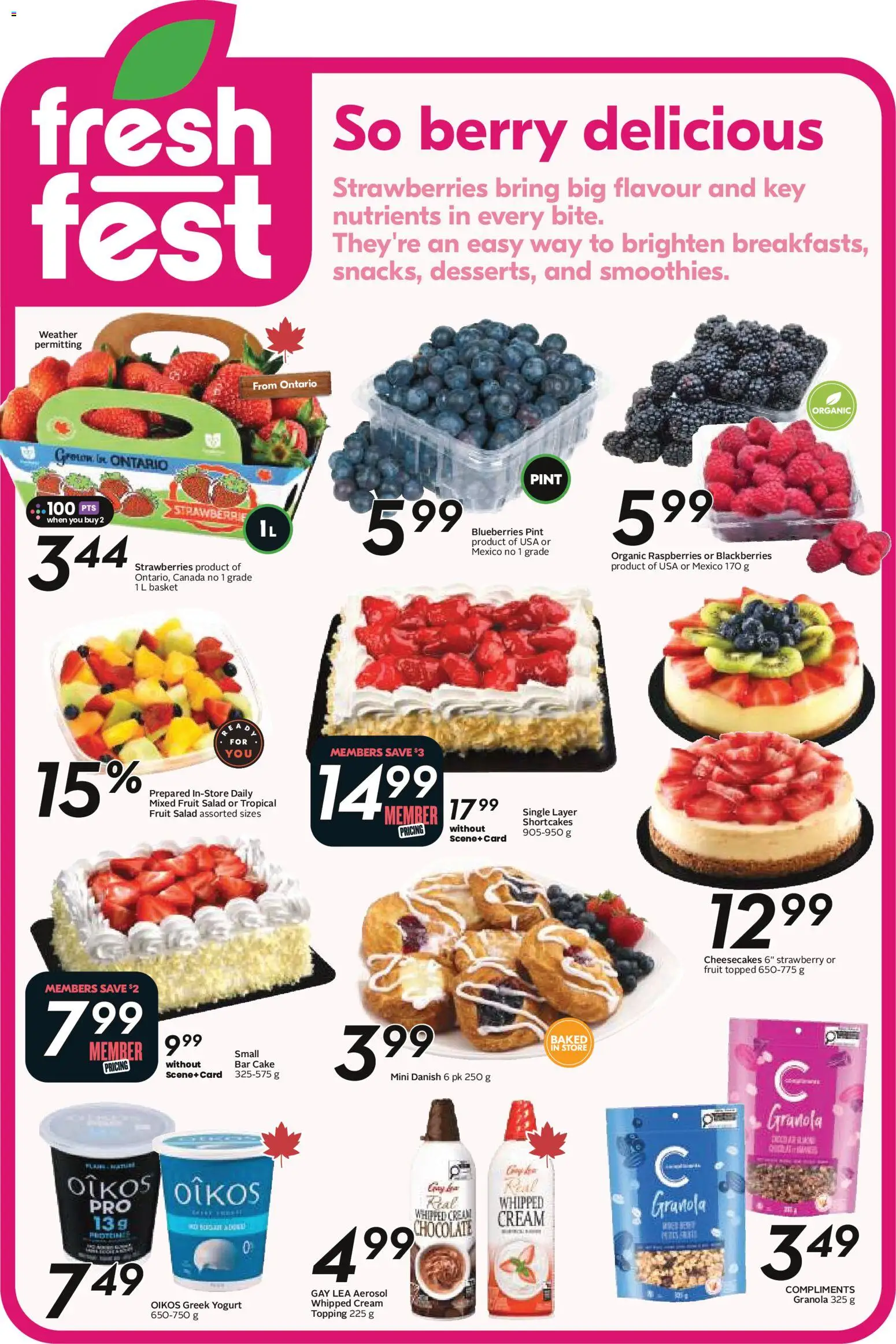 Sobeys flyer valid from 18.06.2026 | Page: 17 | Products: Strawberries, Salad, Basket, Chocolate