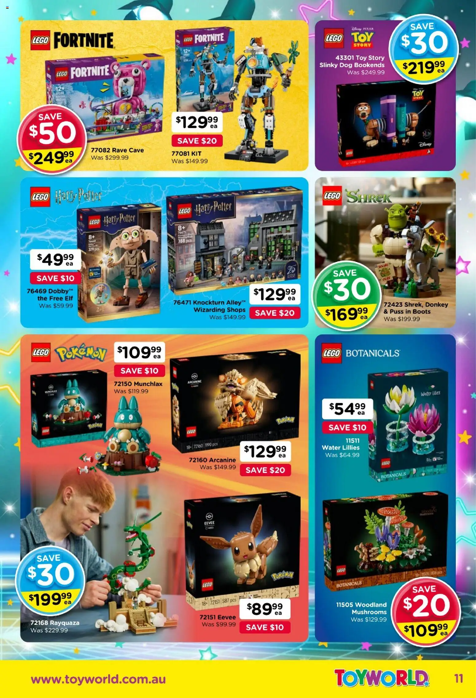Toyworld catalogue - valid from 23/09/2026 | Page: 11 | Products: Mushrooms, Water, Boots, LEGO Harry Potter