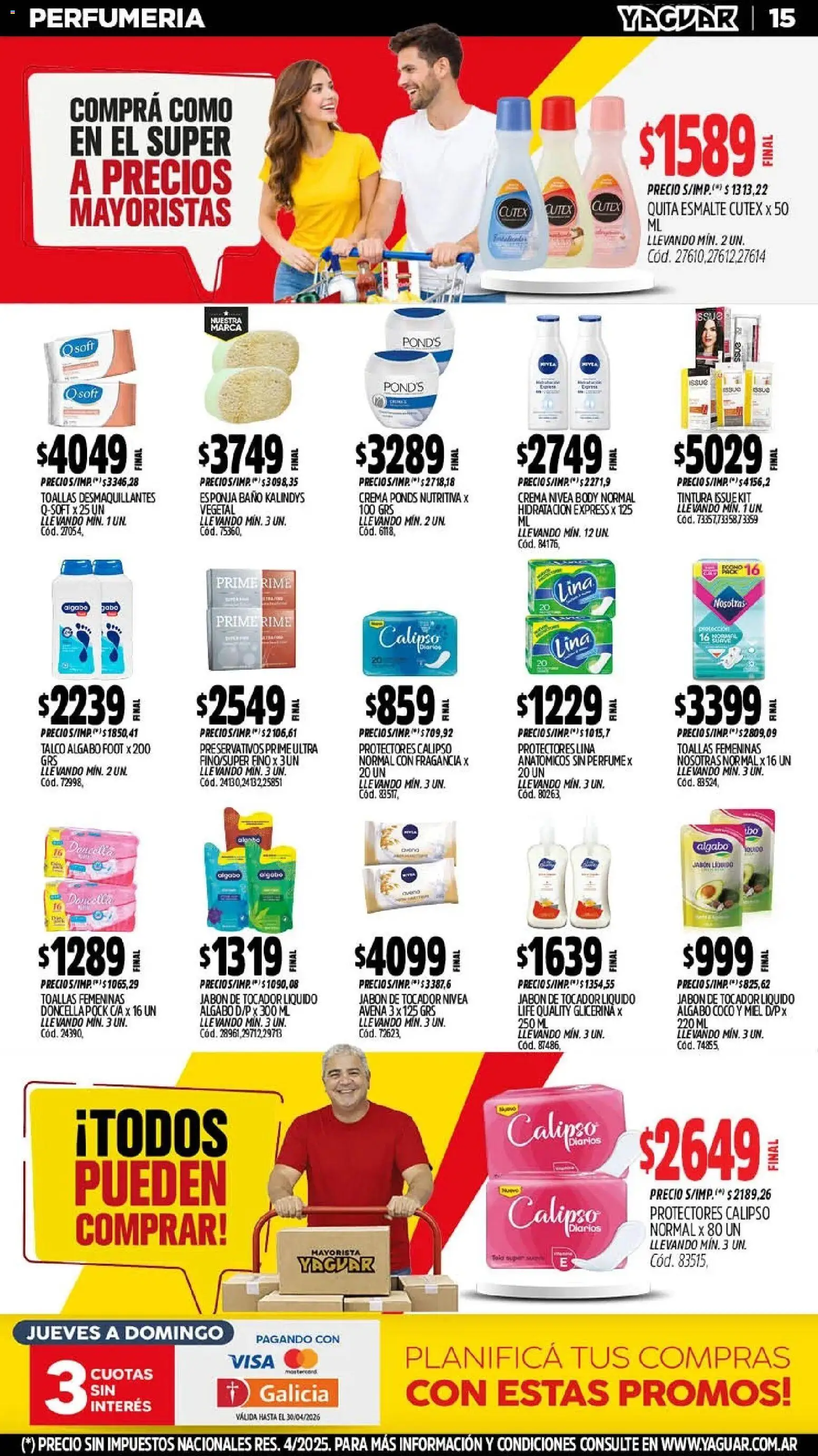 Yaguar catálogo │ válido desde el 11.05.2026 | Página: 16 | Productos: Baño, Avena, Esponja, Crema