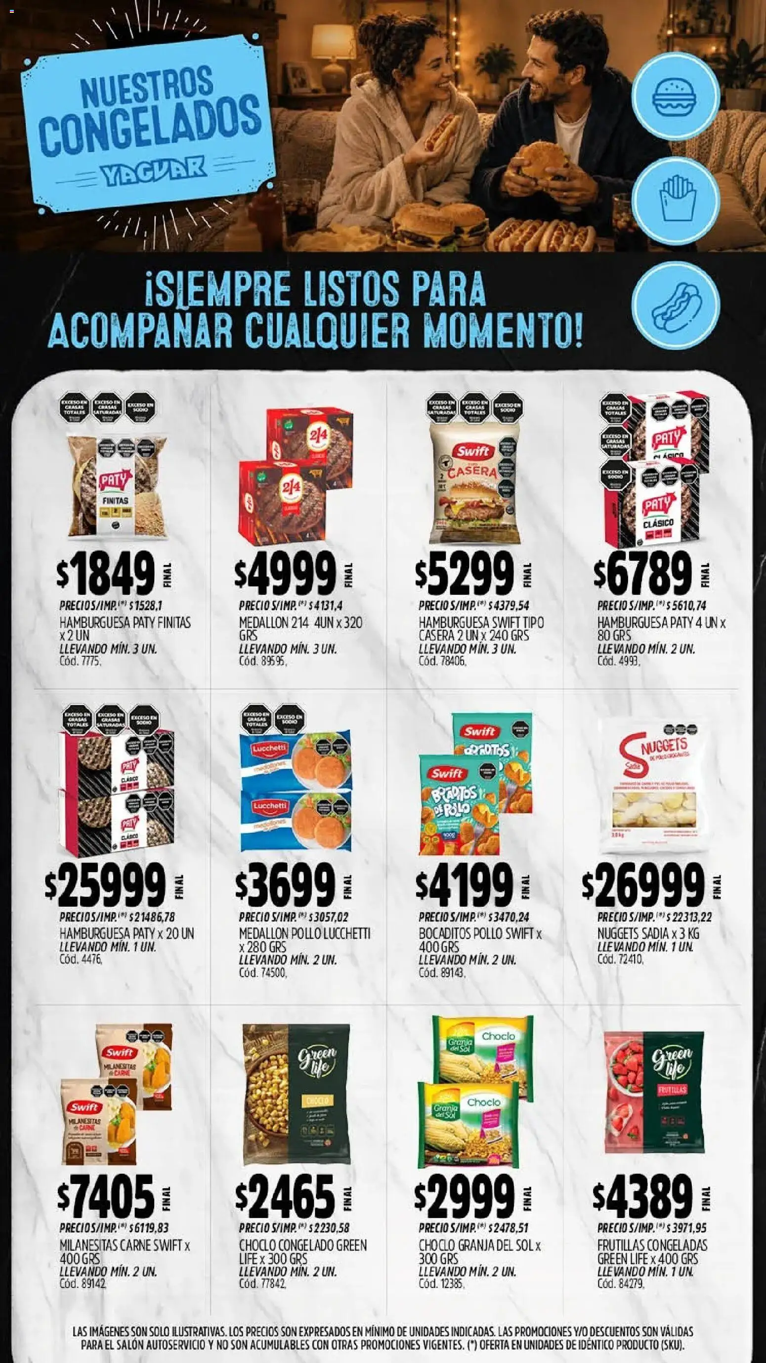 Yaguar - Oferta Semanal General Roca │ válido desde el 17/07/2026 | Página: 11 | Productos: Pollo, Choclo, Carne, Hamburguesa