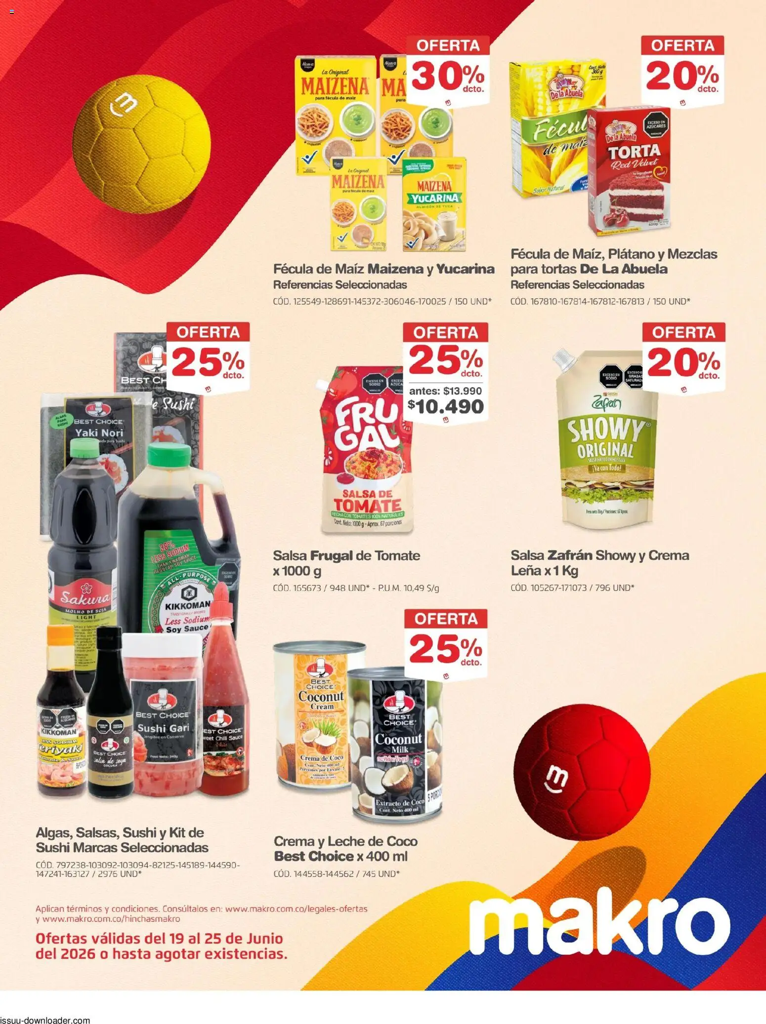 Makro revista - valida desde el 19/06/2026 | Página: 22 | Productos: Crema, Tomate, Coco, Leche