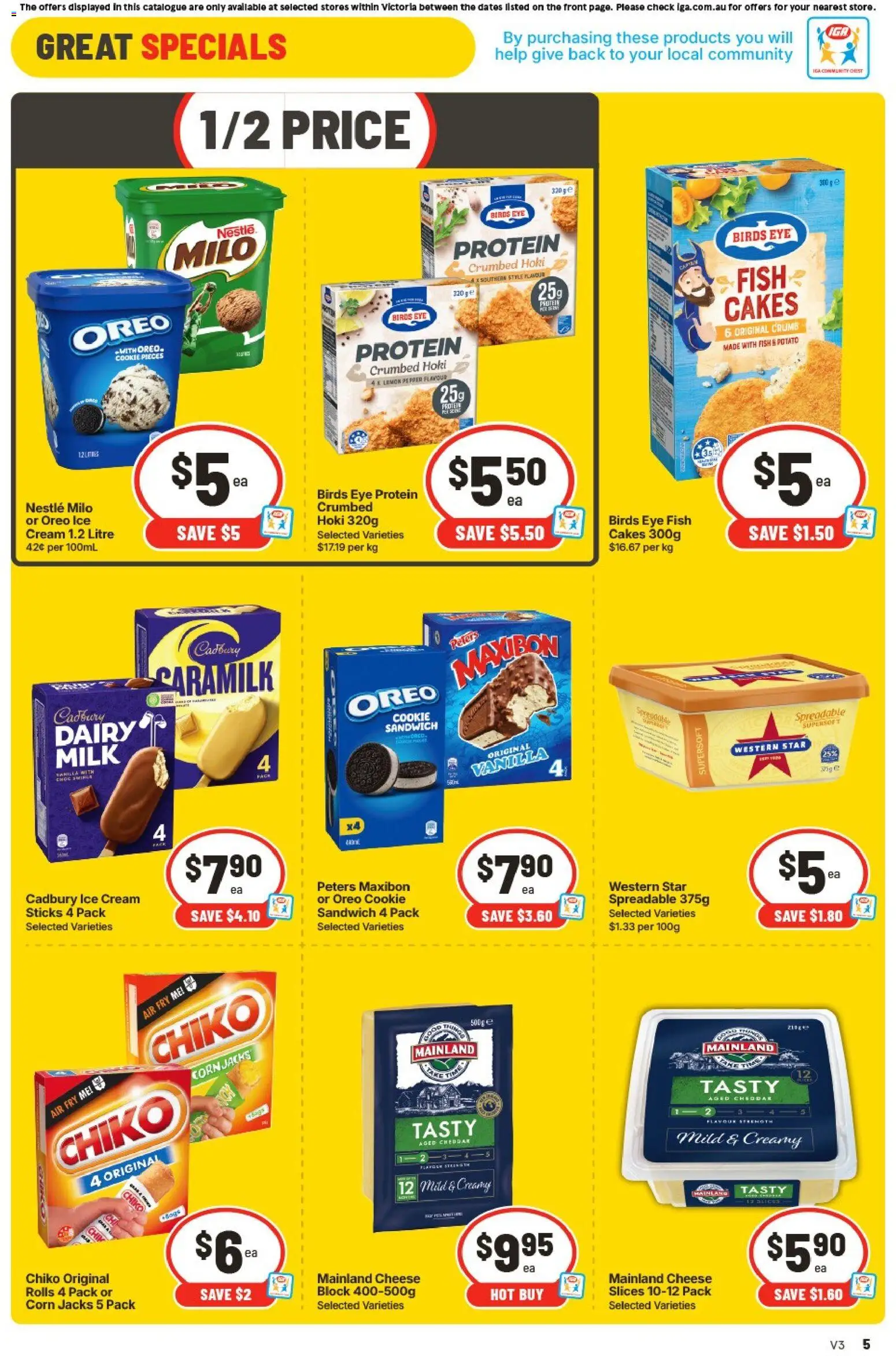 Ritchies catalogue - valid from 19/08/2026 | Page: 5 | Products: Corn, Fish, Oreo, Cheddar