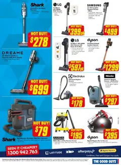 Preview of The Good Guys Bigger Screen BONUS - valid from 13.05.2026 | Page: 19 | Products: Mop, Cleaner, Portable, Vacuum cleaner