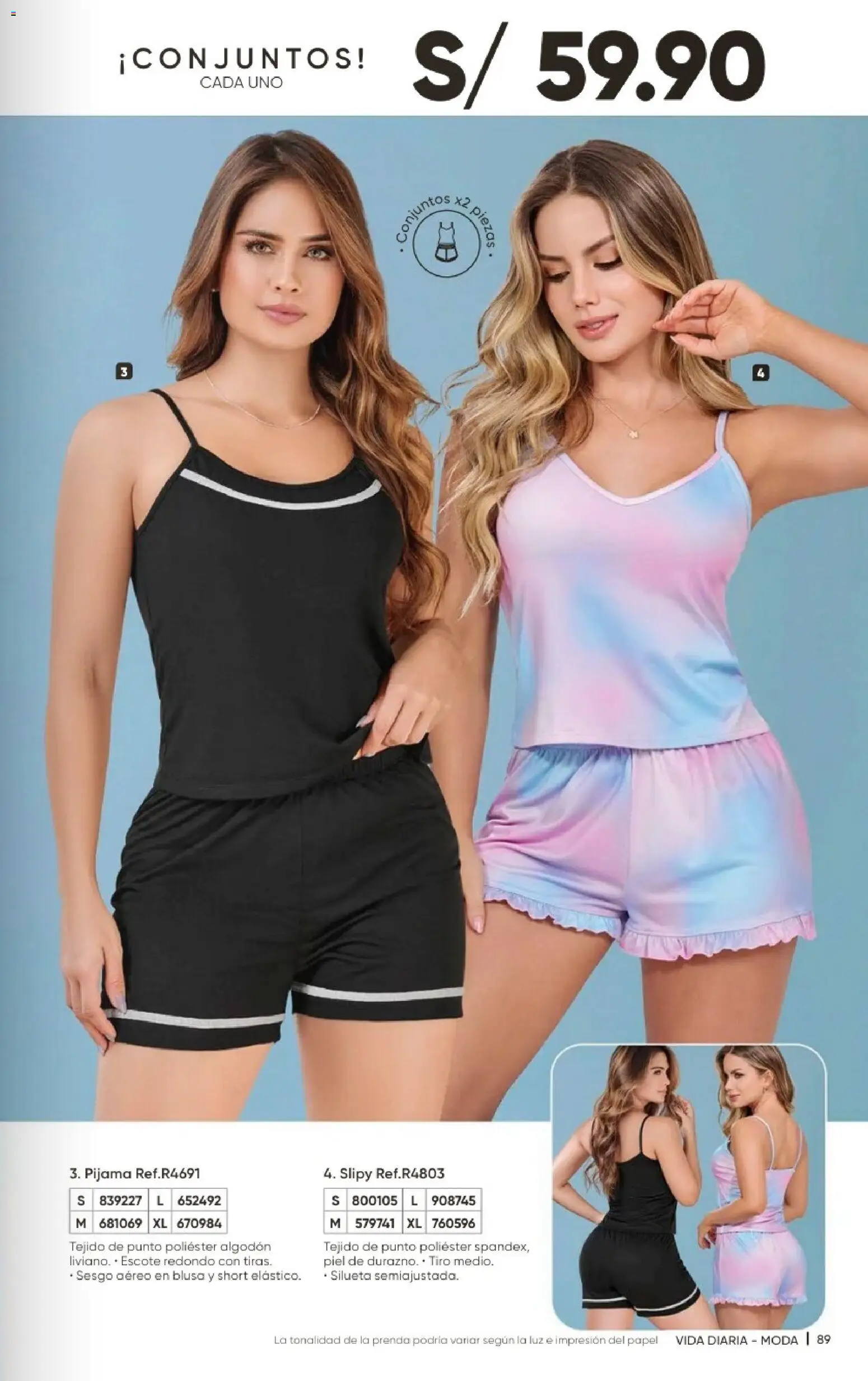 Catálogo Azzorti válido desde 21/09/2026 | Página: 91 | Productos: Blusa, Pijama, Algodón