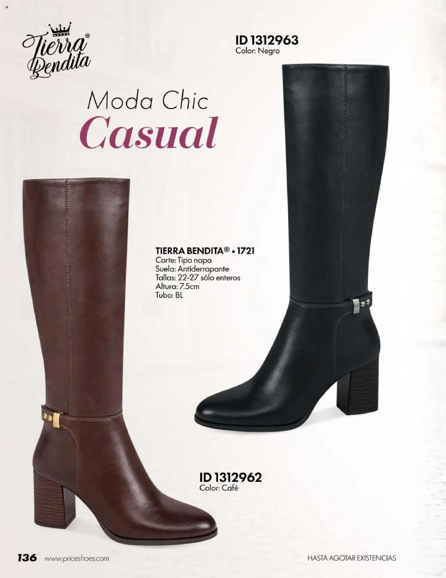 Nuevas ofertas de Price Shoes válidas en toda la República Mexicana desde el 18/07/2026. ¡Encuentra las mejores ofertas en Price Shoes catálogo Botas! | Página: 136
