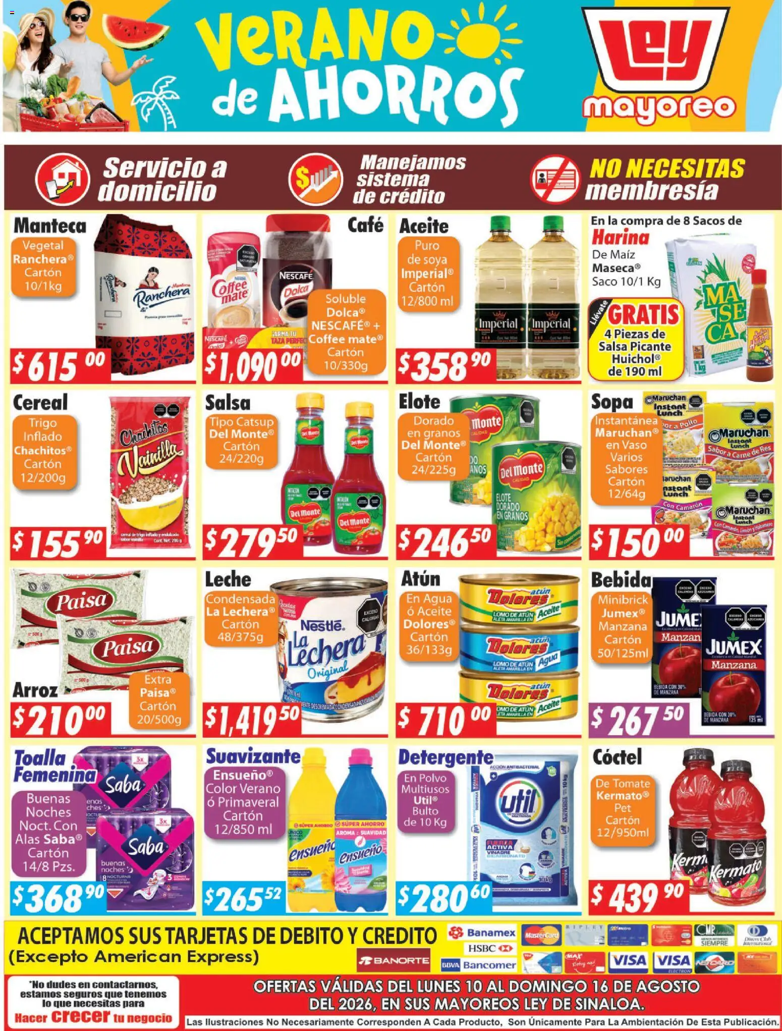 Nuevas ofertas de Casa Ley válidas en toda la República Mexicana desde el 10/08/2026. ¡Encuentra las mejores ofertas en Casa Ley folleto Sinaloa! | Página: 4 | Productos: Taza, Café, Arroz, Catsup