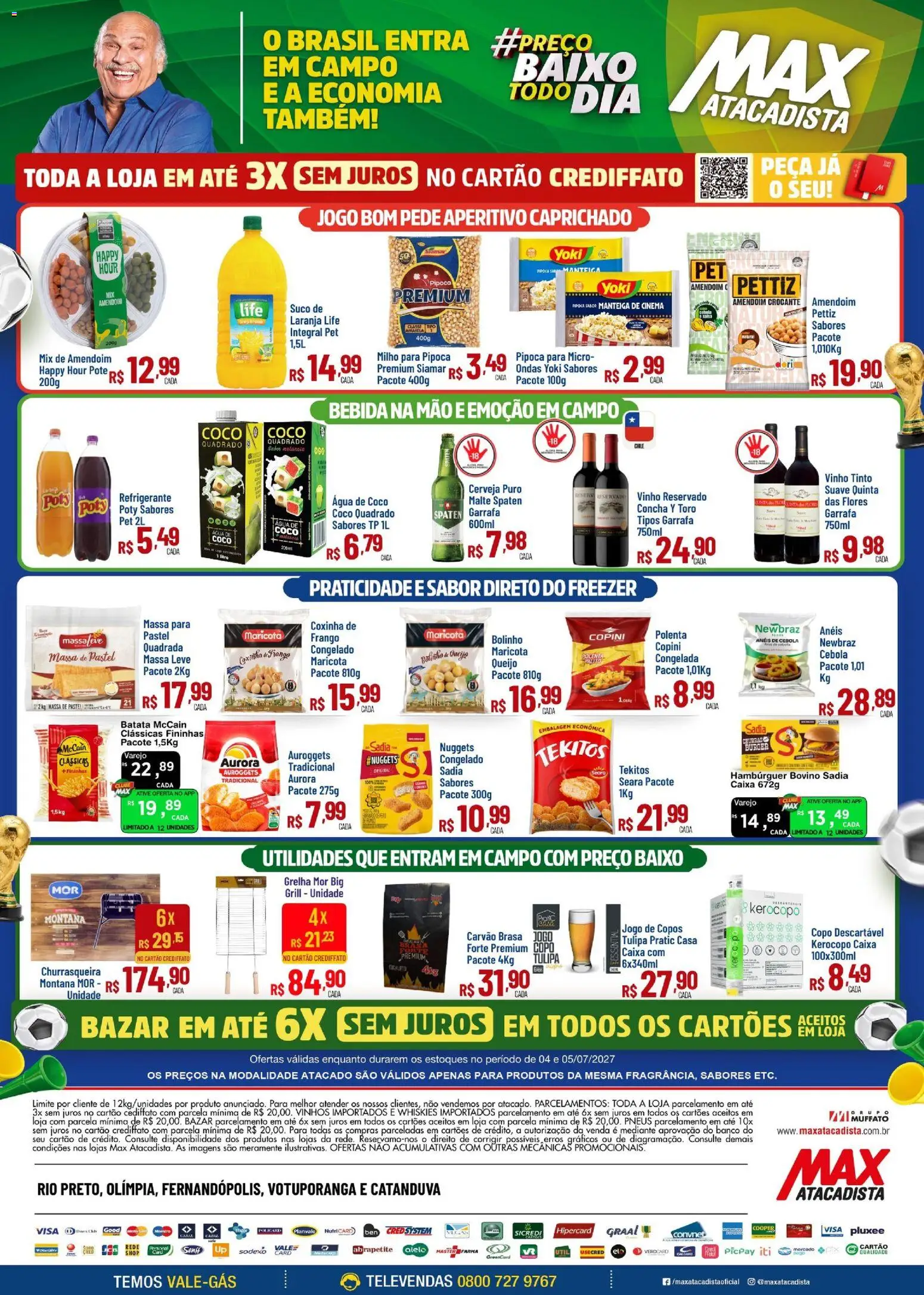 Max Atacadista Folheto - válido de 04/05/2026 | Página: 2 | Produtos: Amendoim, Polenta congelada, Suco, Bebida
