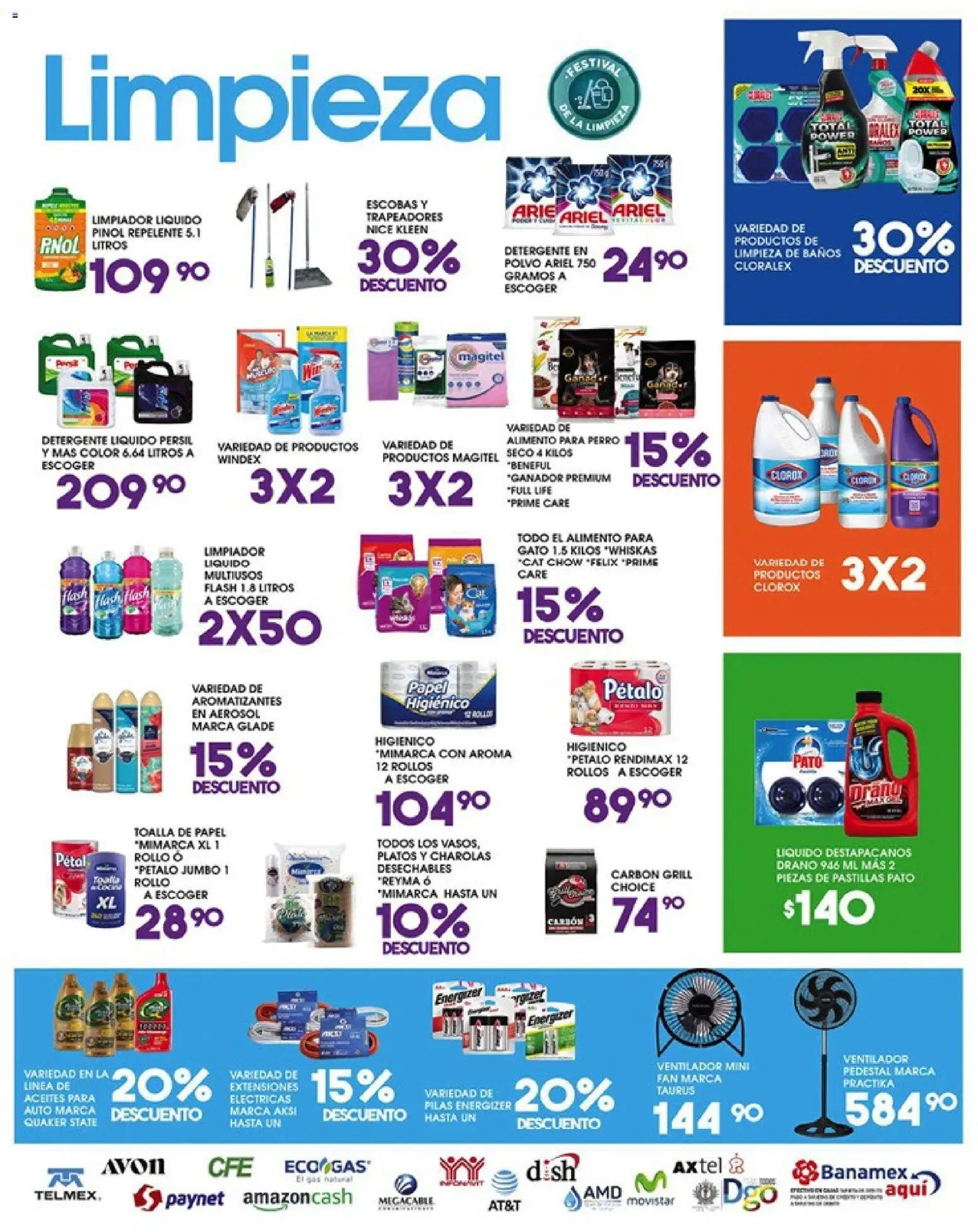 Nuevas ofertas de Alsuper válidas en toda la República Mexicana desde el 29.05.2026. ¡Encuentra las mejores ofertas en Alsuper folleto Durango! | Página: 5 | Productos: Ventilador, Destapacaños, Limpiador, Polvo