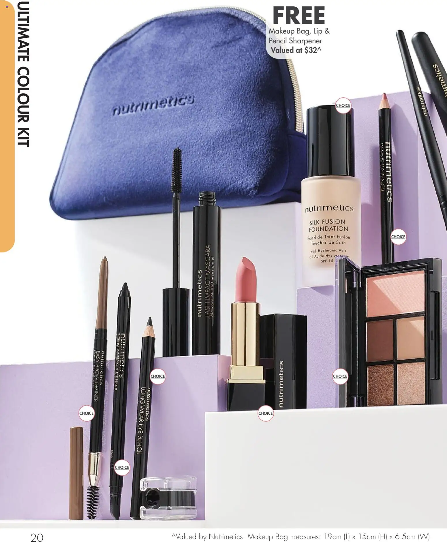 Nutrimetics catalogue - valid from 01/01/2026 | Page: 20 | Products: Mascara, Makeup, Foundation, Pencil