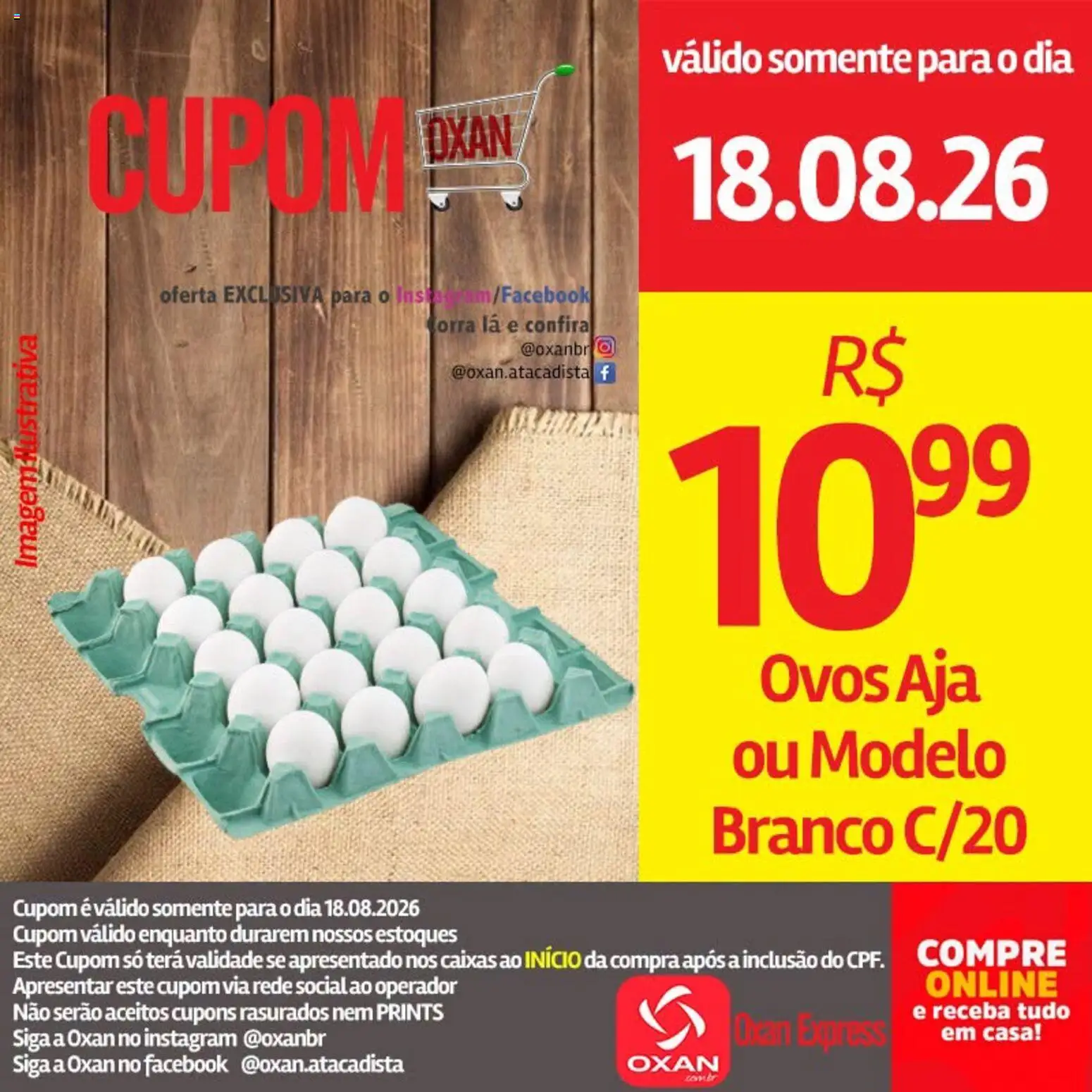 Oxan Atacadista Folheto - válido de 18/08/2026 | Página: 5 | Produtos: Ovos