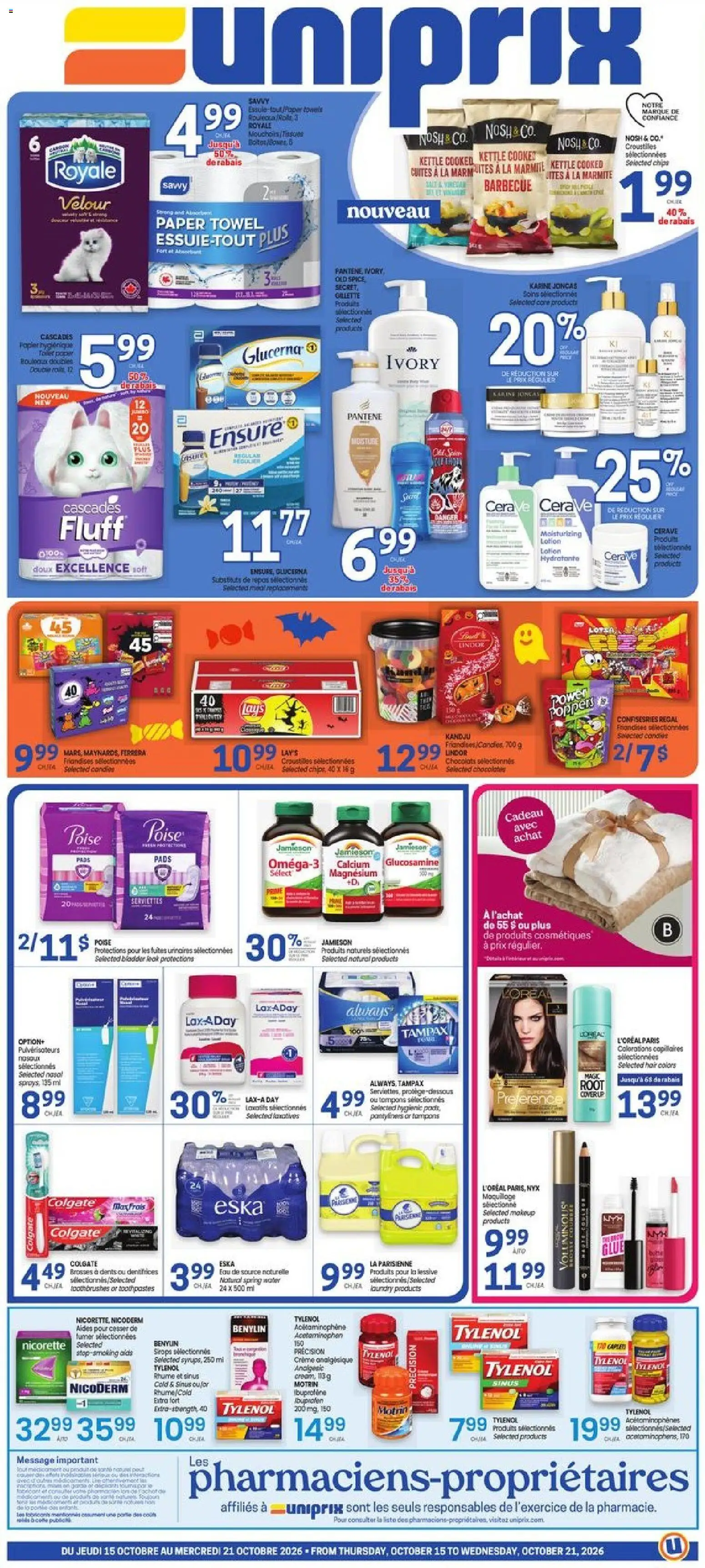 Uniprix flyer valid from Oct 15, 2026 | Page: 1