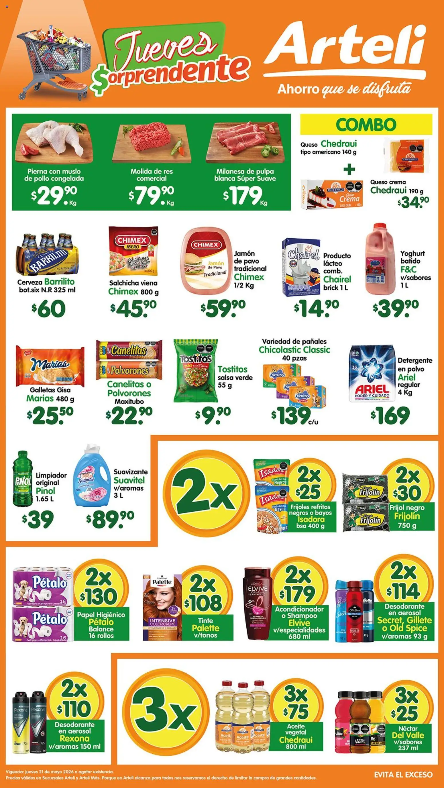 Nuevas ofertas de Arteli válidas en toda la República Mexicana desde el 21.05.2026. ¡Encuentra las mejores ofertas en Arteli folleto! | Página: 1