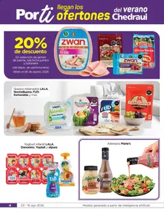 Vista previa de Chedraui folleto Por Ti ofertones del verano, nuevo folleto de la tienda, válido en México a partir del 03/08/2026 | Página: 4