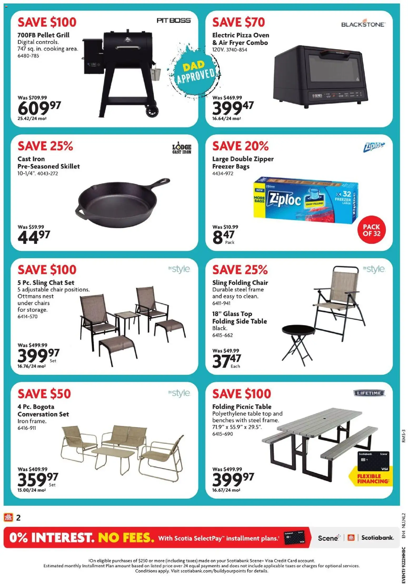 Home Hardware flyer valid from 28.05.2026 | Page: 3 | Products: Grill, Iron, Table, Chair