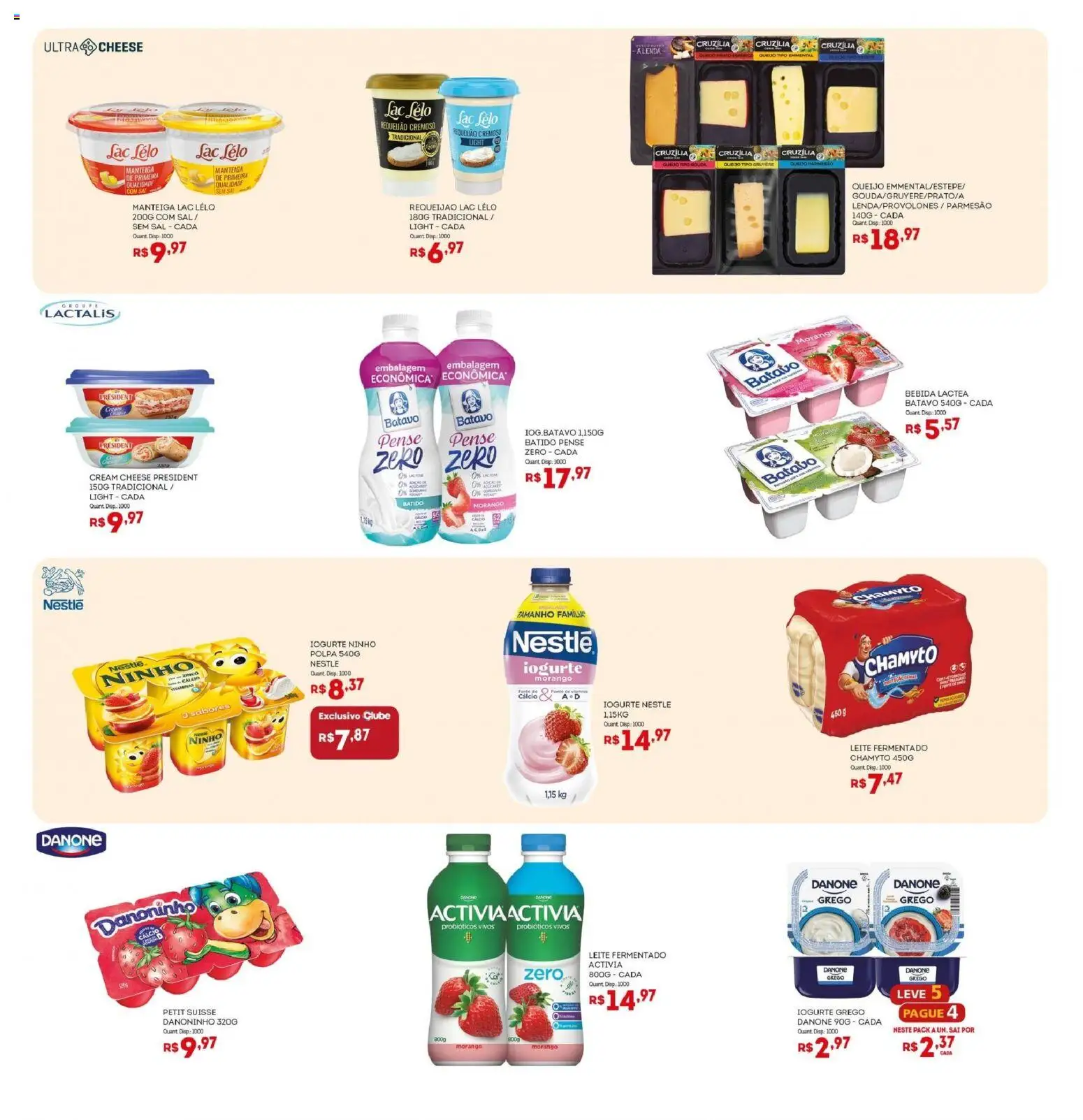 Bistek Supermercados Folheto - válido de 22.04.2026 | Página: 10 | Produtos: Probióticos, Queijo, Gouda, Requeijão