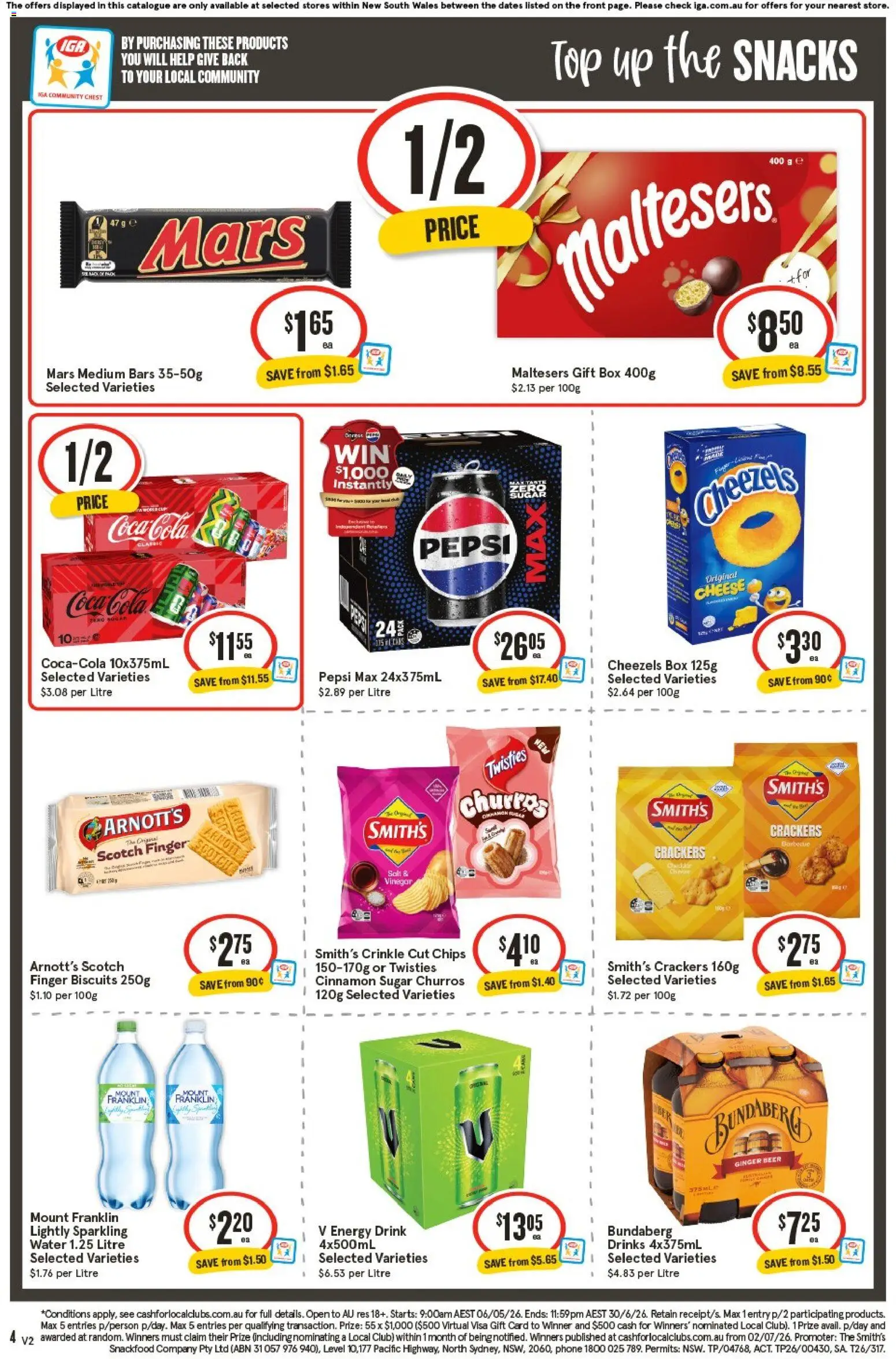 IGA catalogue - valid from 03.06.2026 | Page: 5 | Products: Cheese, Energy drink, Pepsi, Sugar