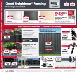 Preview of Stratco catalogue - valid from 25/09/2026 | Page: 6 | Products: Fence, Powder, Accessories, Cement