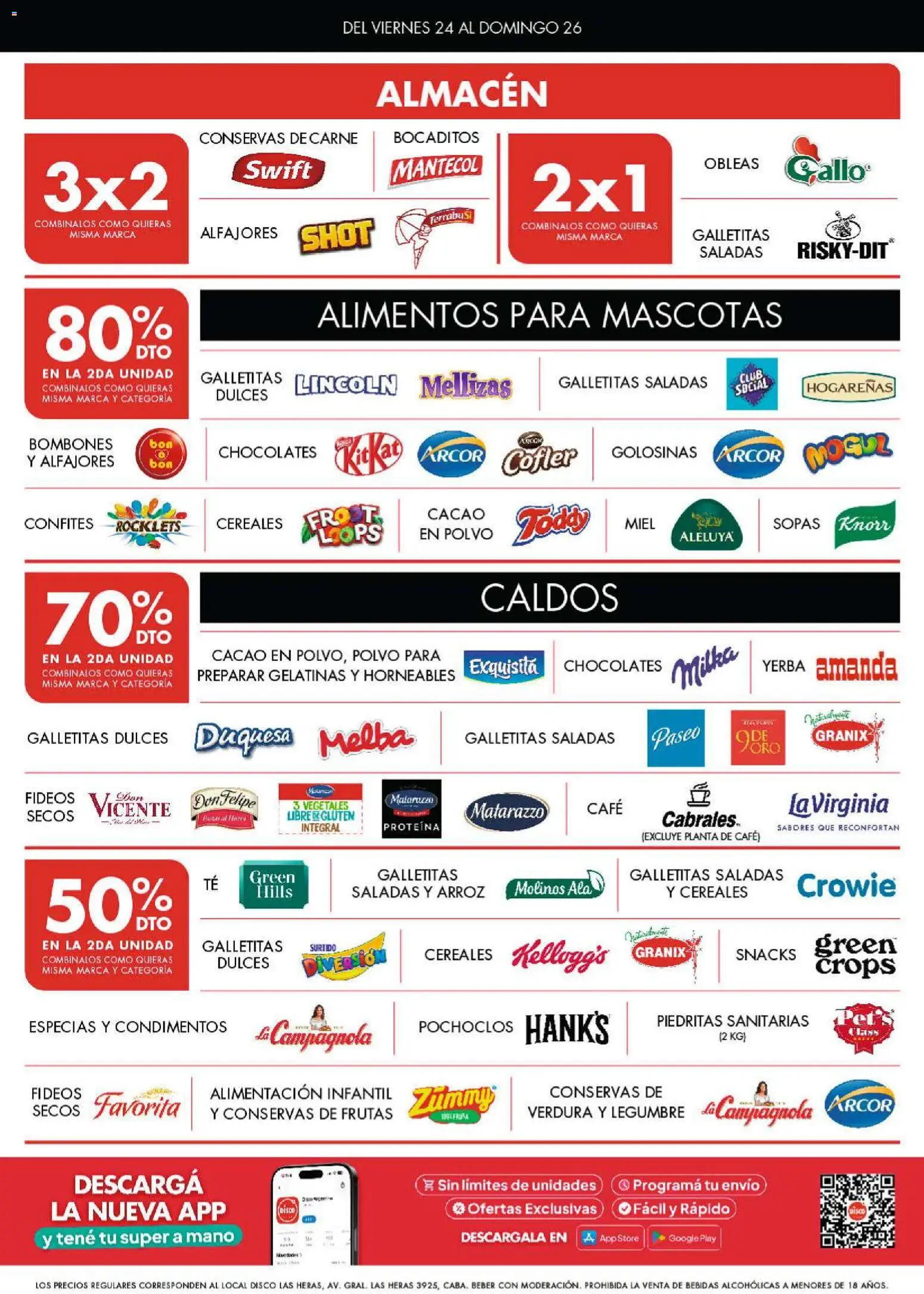 Disco - ŞUPEROFERTAS │ válido desde el 23/07/2026 | Página: 2 | Productos: Galletitas, Bombones, Café, Cereales