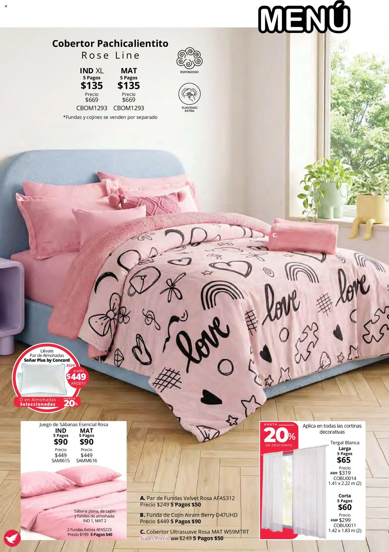 Nuevas ofertas de Colchas Concord válidas en toda la República Mexicana desde el 15/10/2026. ¡Encuentra las mejores ofertas en Colchas Concord catálogo Colección Cobertor Calor de Hogar! | Página: 26