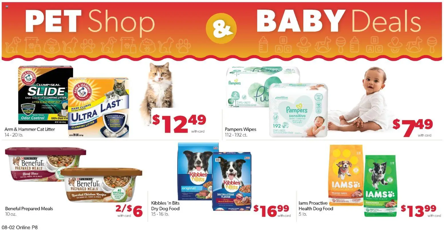 Family Fare Weekly Ad - ND - valid from 08/02/2026 | Page: 12 | Products: Dog Food, Beef, Bacon, Steak