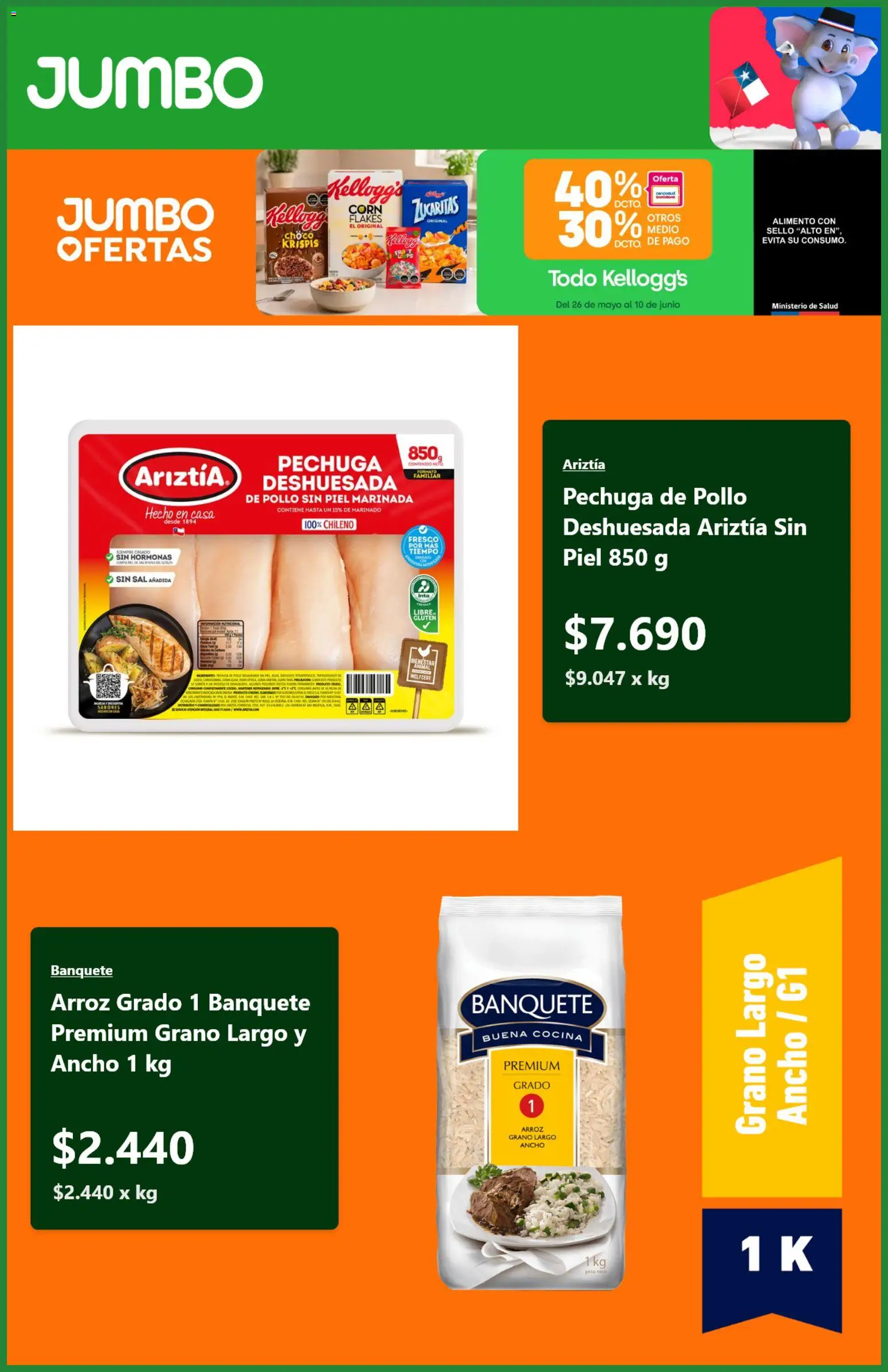 Jumbo Ofertas │ válido desde el 04.06.2026 | Página: 2 | Productos: Sal, Cocina, Pollo, Arroz