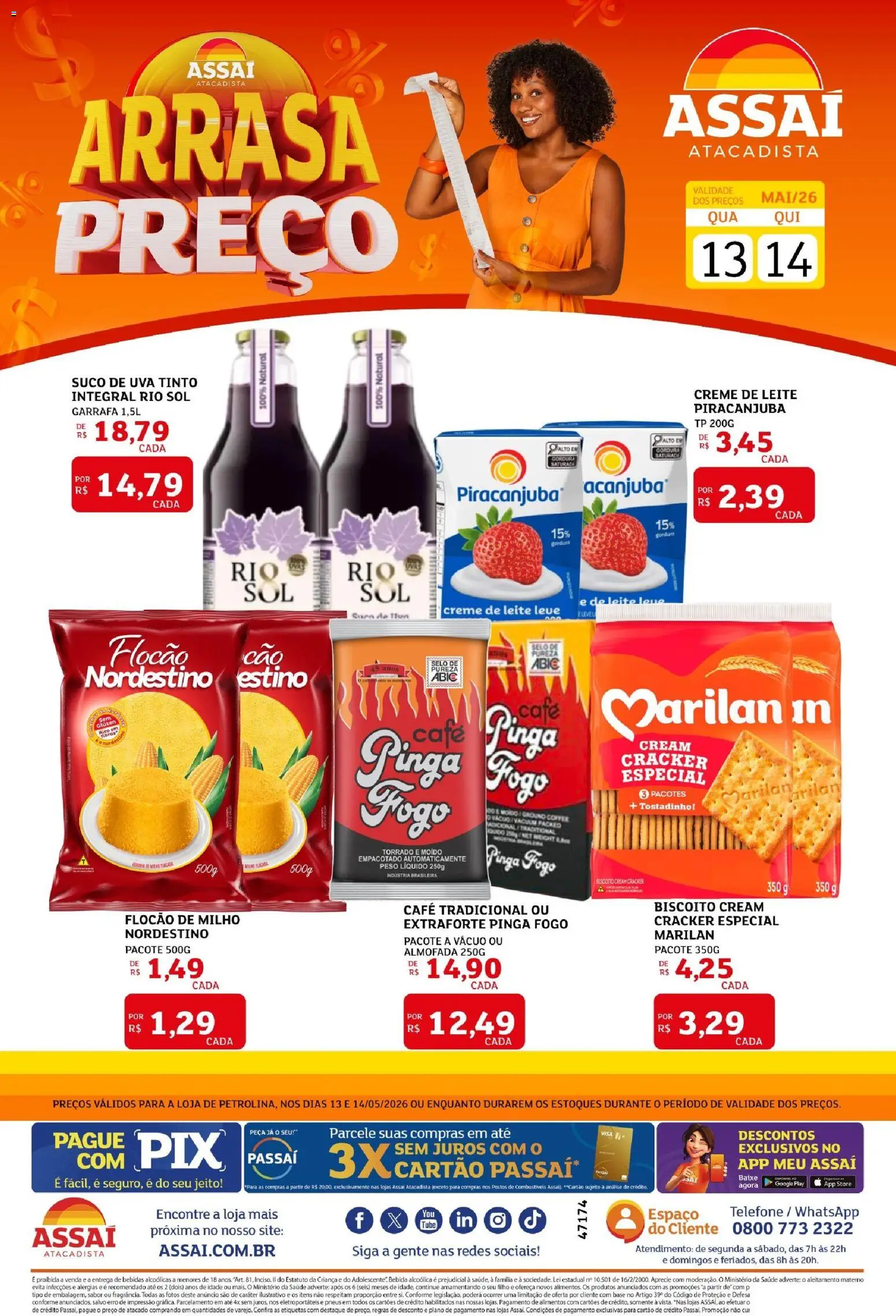 Assaí Atacadista Folheto - válido de 13.05.2026 | Página: 1