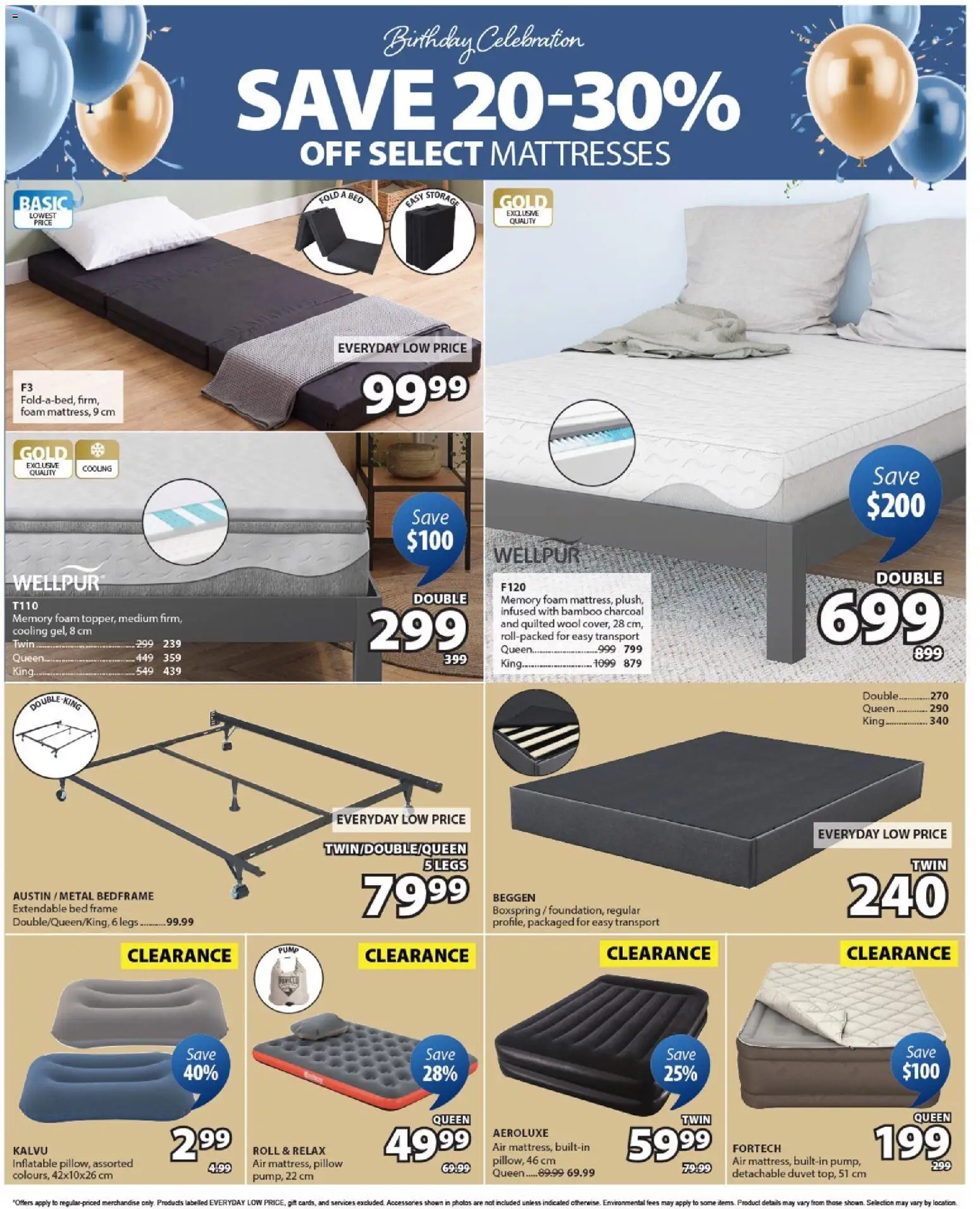 JYSK flyer valid from Sep 10, 2026 | Page: 7 | Products: Mattresses, Bed, Pillow, Charcoal