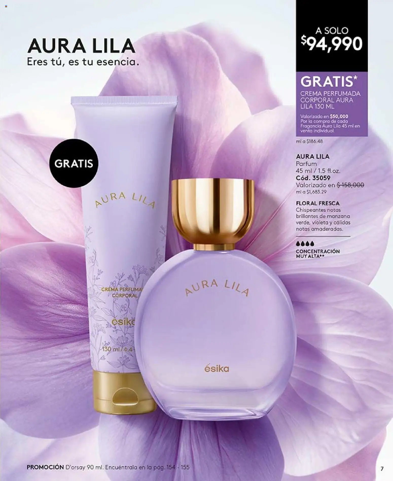 Ésika revista - valida desde el 07/08/2026 | Página: 7 | Productos: Crema, Manzana, Fragancia