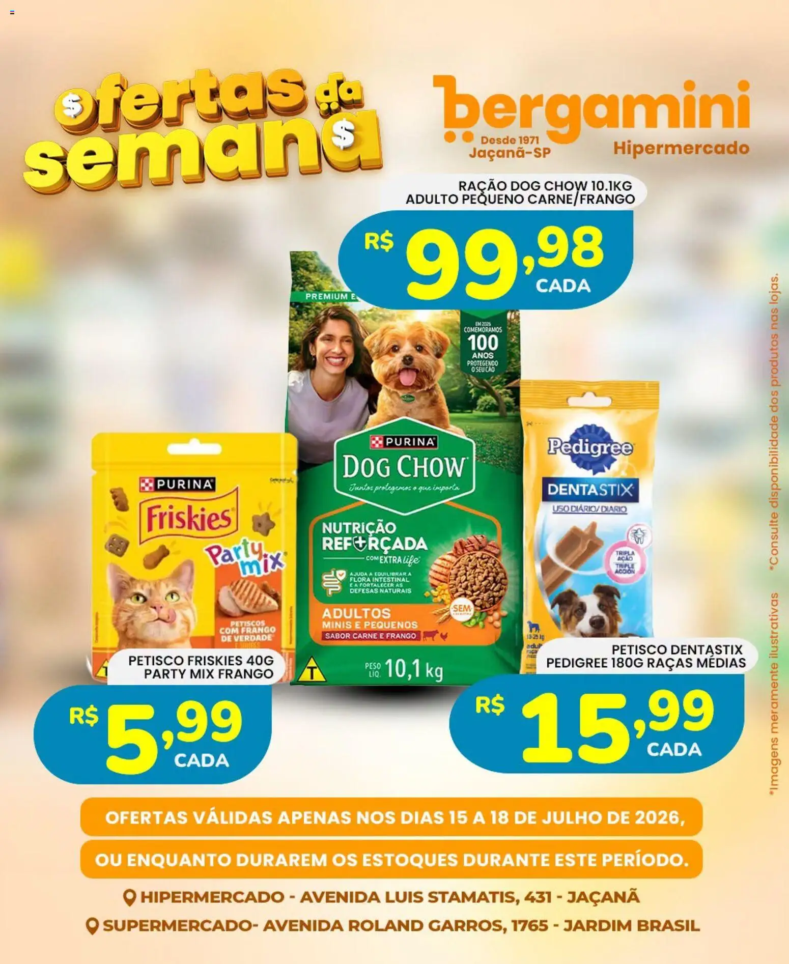 Supermercado Bergamini Folheto - válido de 15/07/2026 | Página: 25 | Produtos: Carne, Frango
