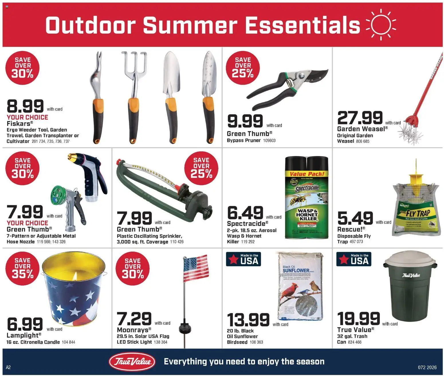 Family Fare True Value Ad - valid from 06/28/2026 | Page: 2 | Products: Pruner, Cultivator, Oil