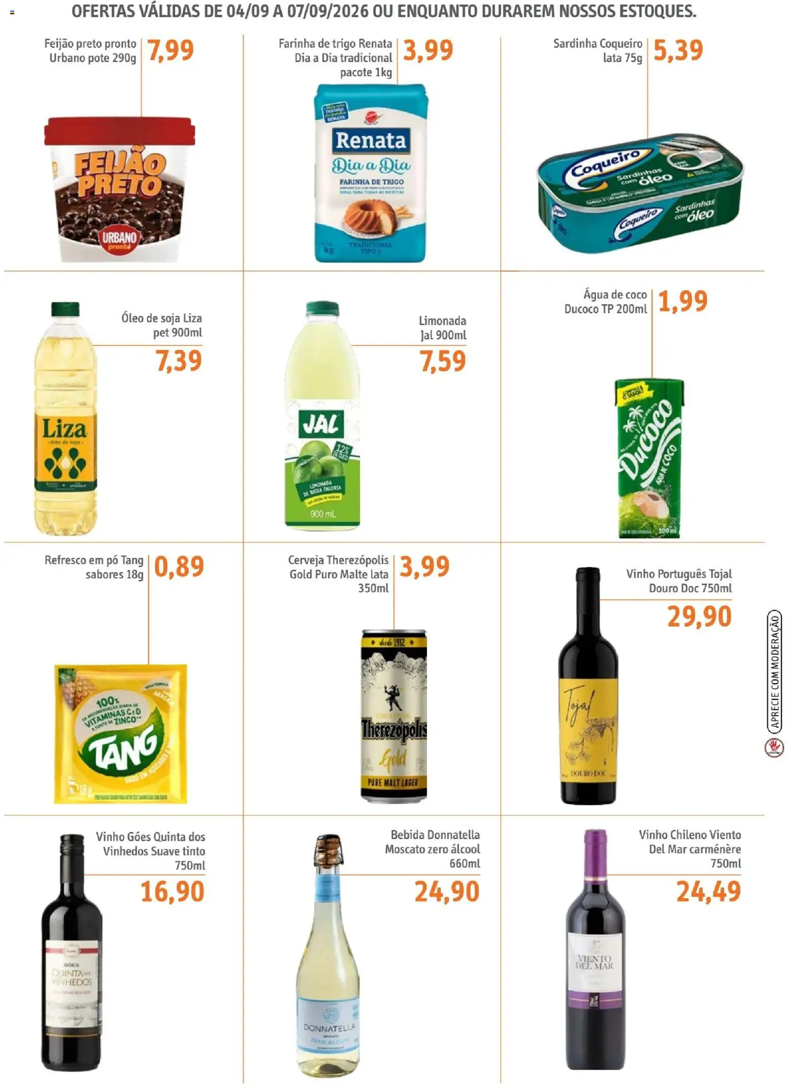 Sonda Folheto - válido de 04/09/2026 | Página: 3 | Produtos: Pó, Óleo, Sardinhas, Vinho
