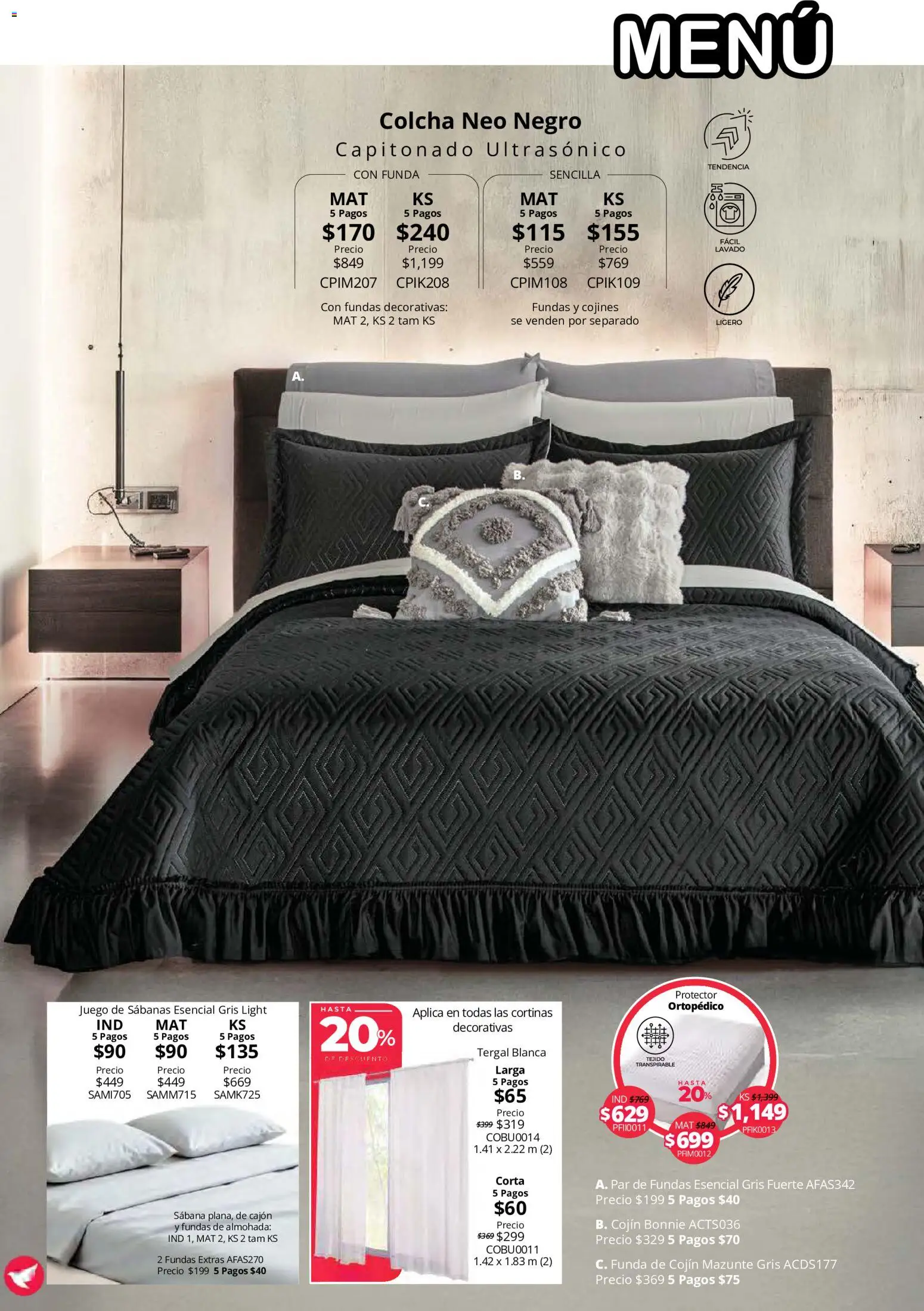 Nuevas ofertas de Colchas Concord válidas en toda la República Mexicana desde el 15/10/2026. ¡Encuentra las mejores ofertas en Colchas Concord catálogo! | Página: 92