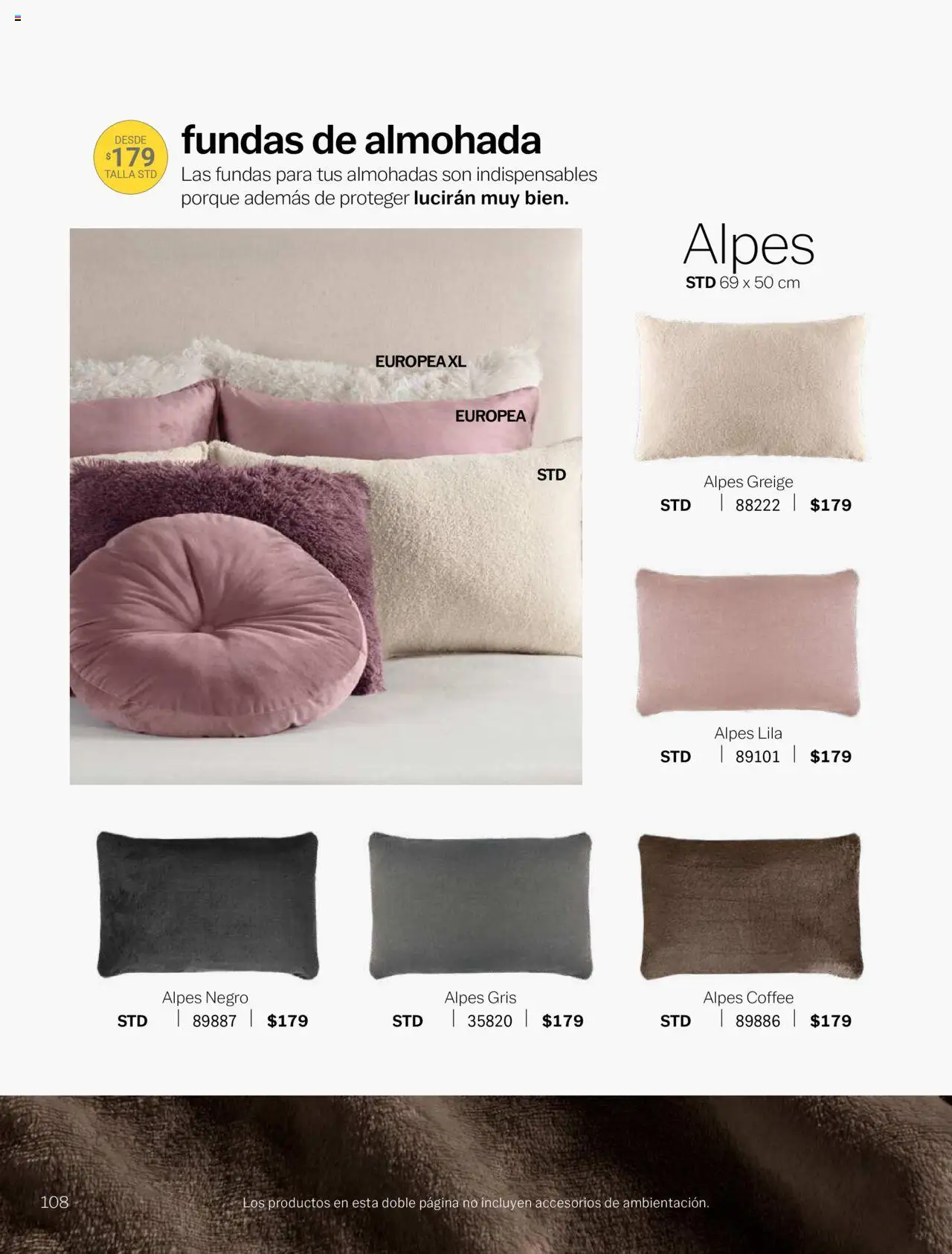 Nuevas ofertas de Vianney válidas en toda la República Mexicana desde el 15/08/2025. ¡Encuentra las mejores ofertas en Vianney - Catálogo Invierno! | Página: 110 | Productos: Almohada