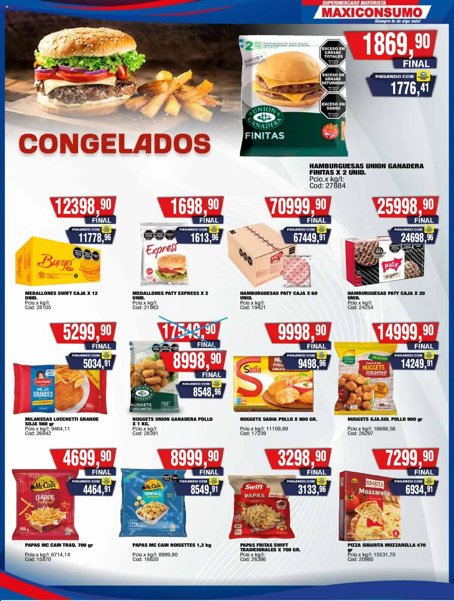 Maxiconsumo ofertas │ válido desde el 31/08/2026 | Página: 15 | Productos: Mozzarella, Pollo, Caja, Papas