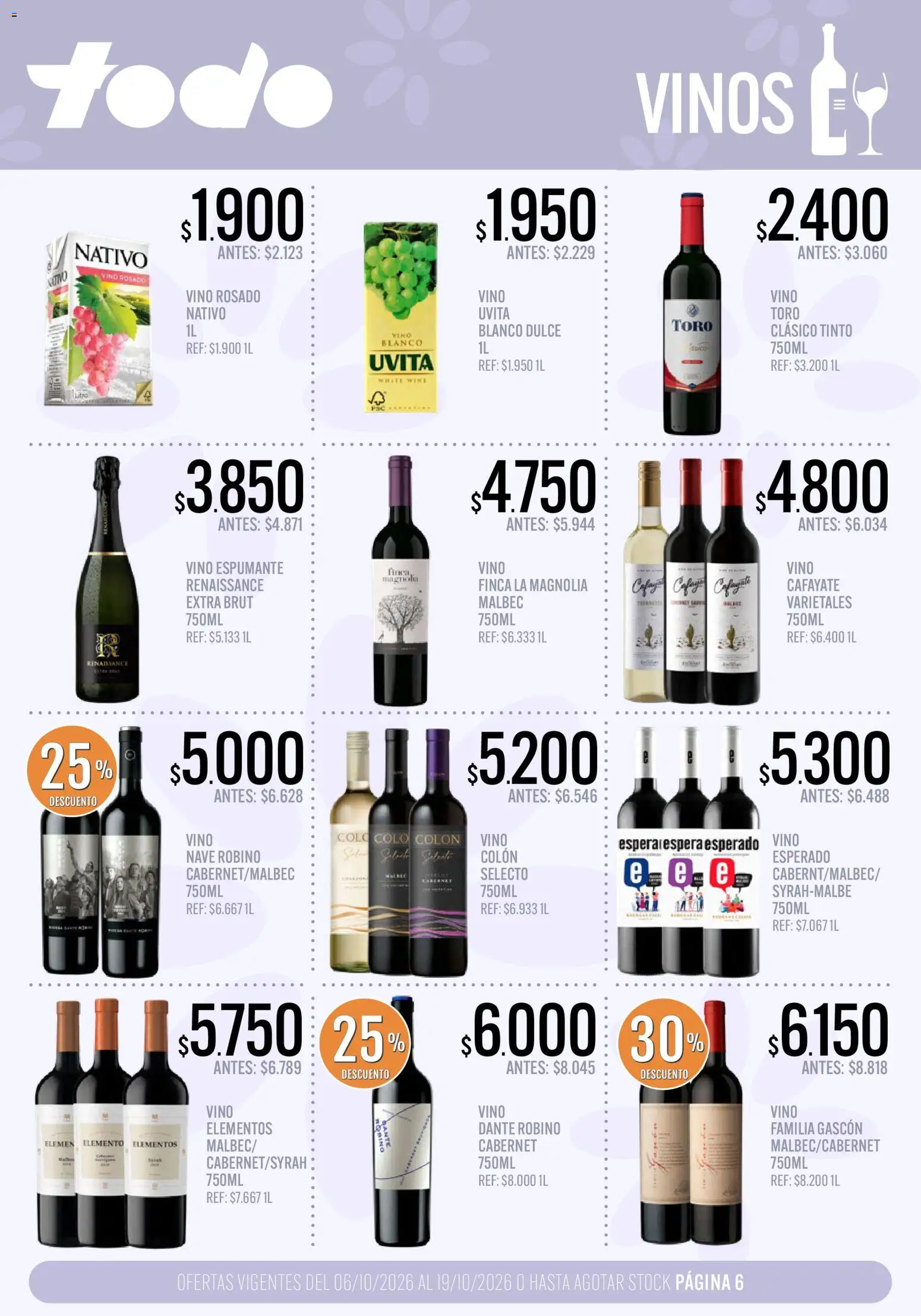 Supermercados TODO catálogo │ válido desde el 06/10/2026 | Página: 6
