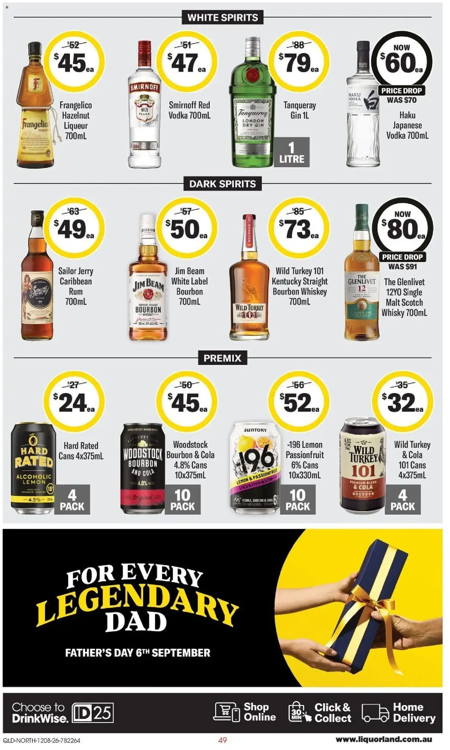 Coles catalogue - valid from 12/08/2026 | Page: 49 | Products: Jim Beam, Whiskey, Caribbean rum, Turkey