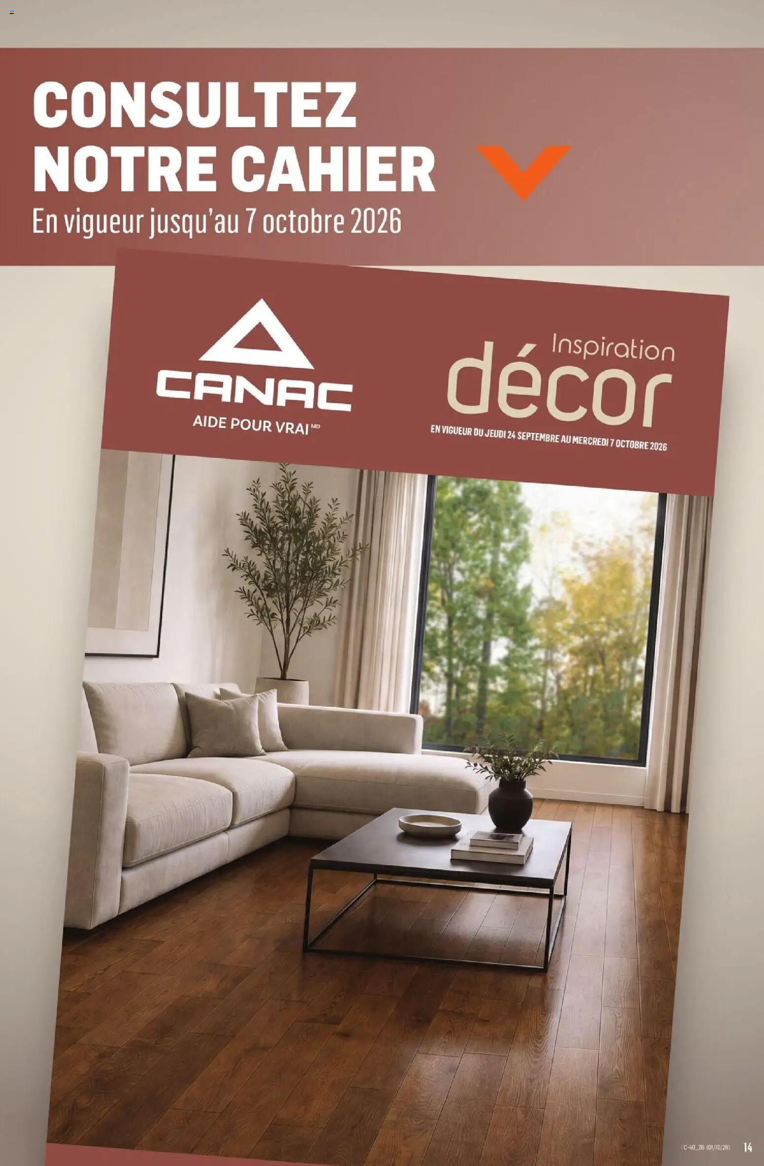 Canac flyer valid from Oct 1, 2026 | Page: 14