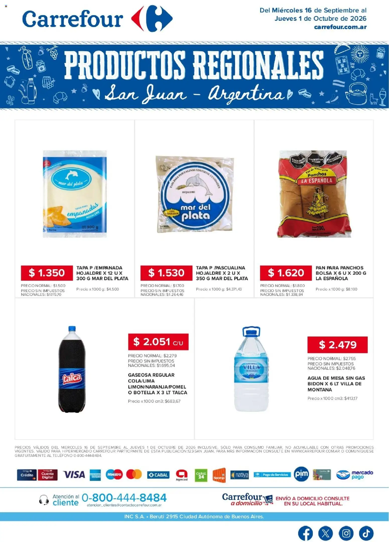 Carrefour Miércoles 16 de Septiembre Ofertas Top