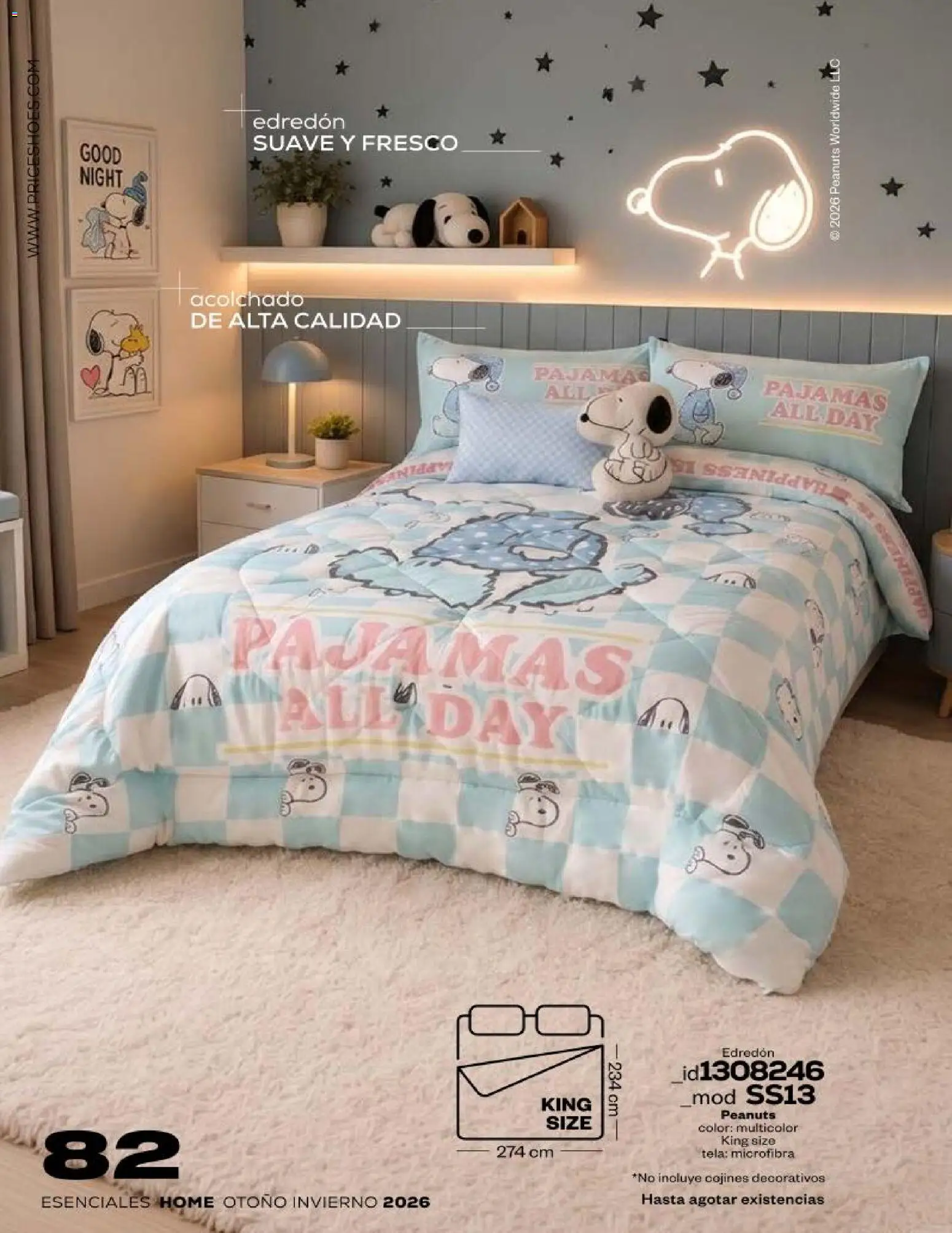 Nuevas ofertas de Price Shoes válidas en toda la República Mexicana desde el 17/08/2026. ¡Encuentra las mejores ofertas en Price Shoes catálogo Esenciales Home! | Página: 82 | Productos: Acolchado