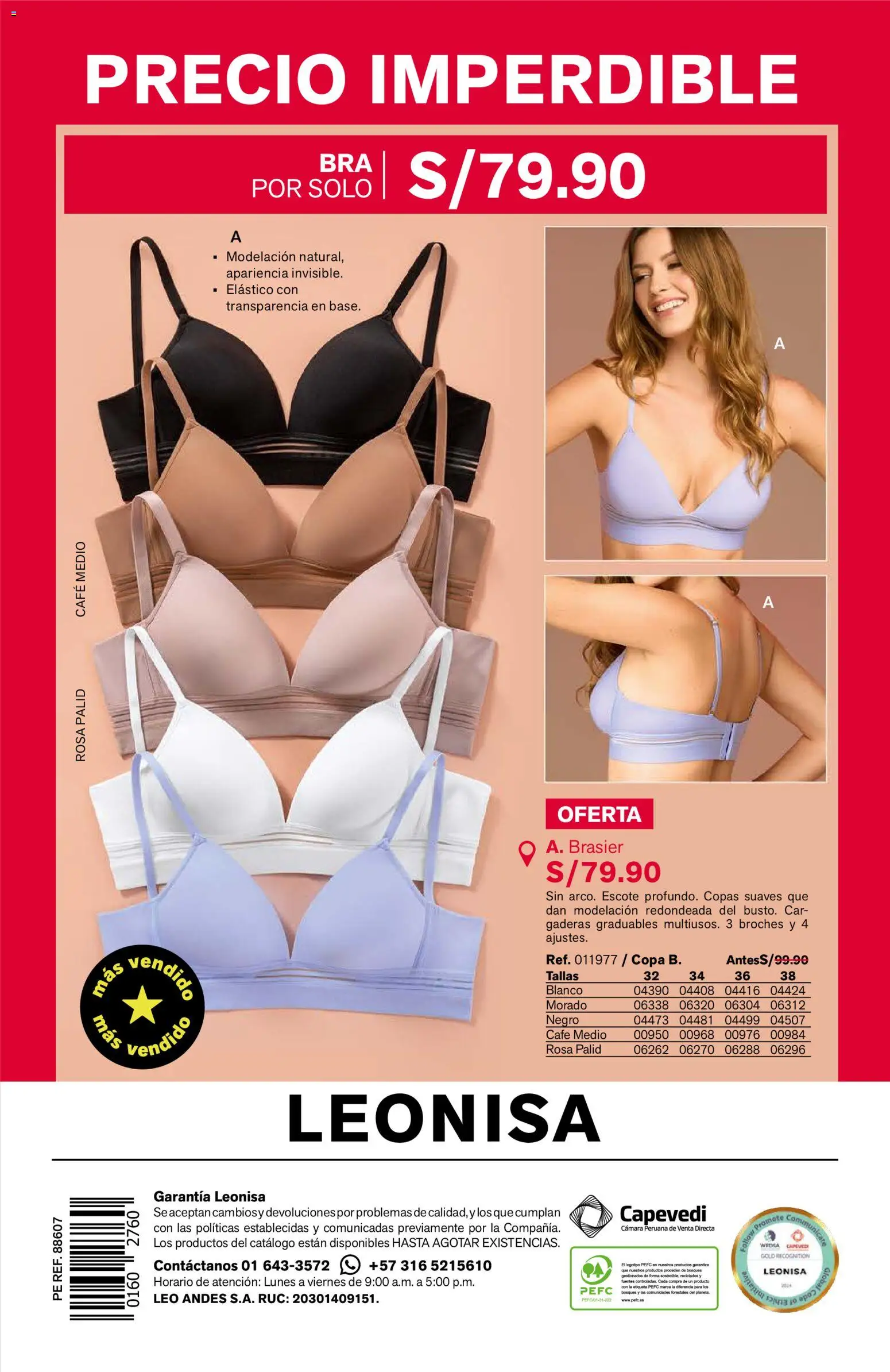 Catálogo Leonisa válido desde 24/08/2026 | Página: 140 | Productos: Café, Cámara