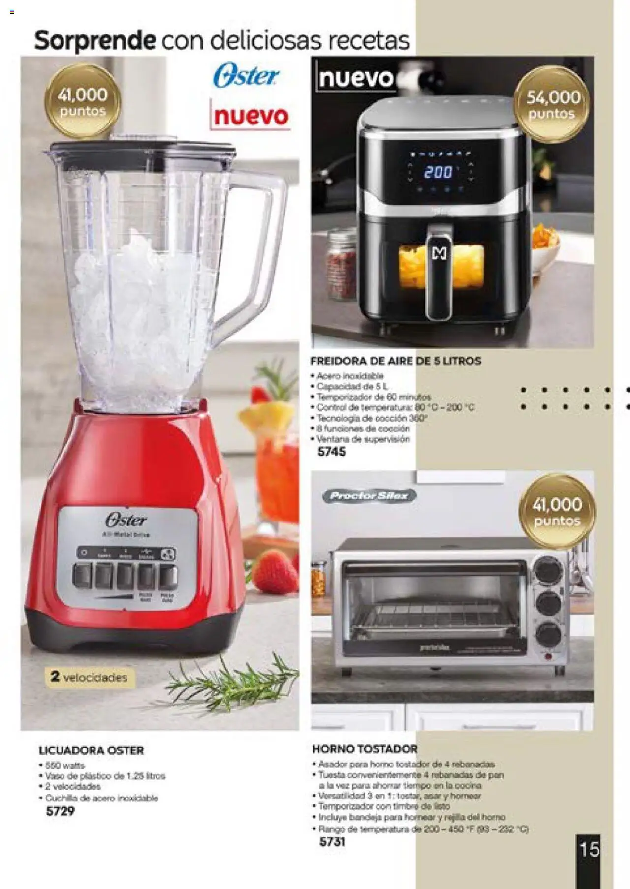 Nuevas ofertas de Fuller válidas en toda la República Mexicana desde el 13.06.2025. ¡Encuentra las mejores ofertas en Fuller catálogo Puntos! | Página: 15 | Productos: Bandeja, Licuadora, Cocina, Freidora