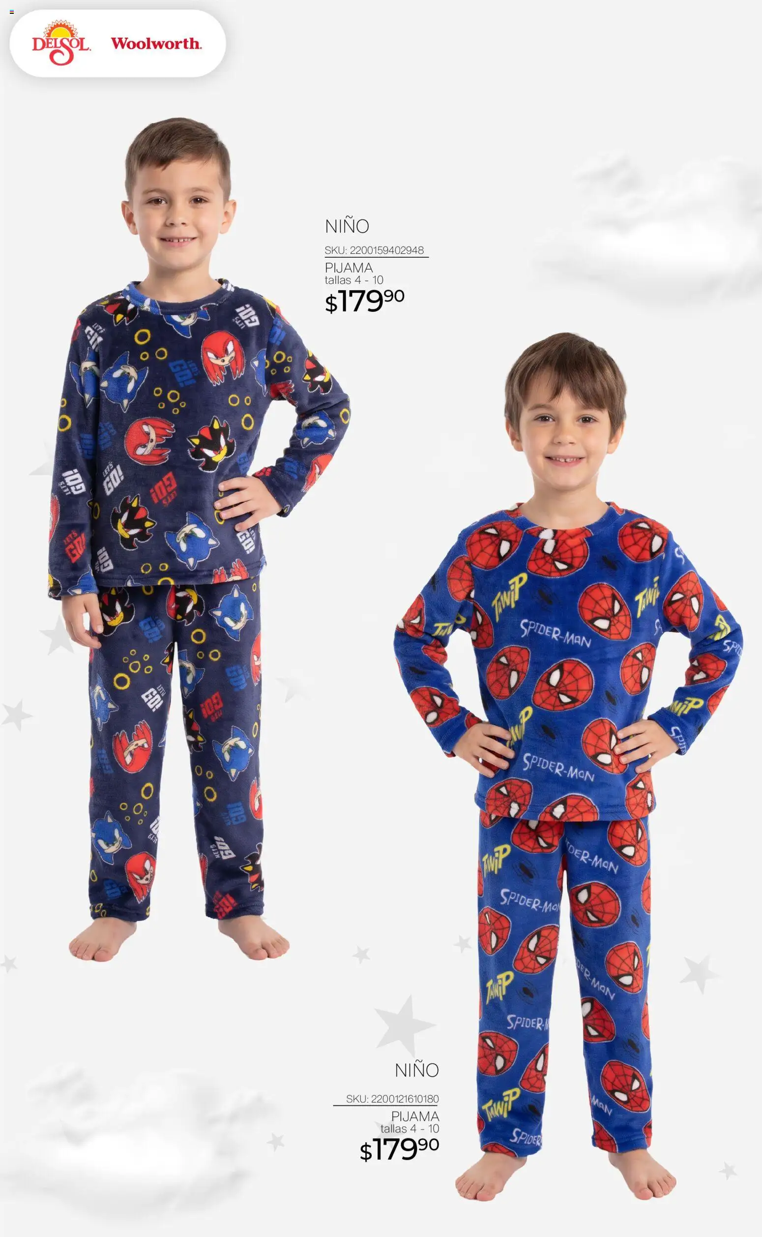 Nuevas ofertas de Del Sol y Woolworth válidas en toda la República Mexicana desde el 01/10/2026. ¡Encuentra las mejores ofertas en Del Sol y Woolworth catálogo Pijamas! | Página: 26