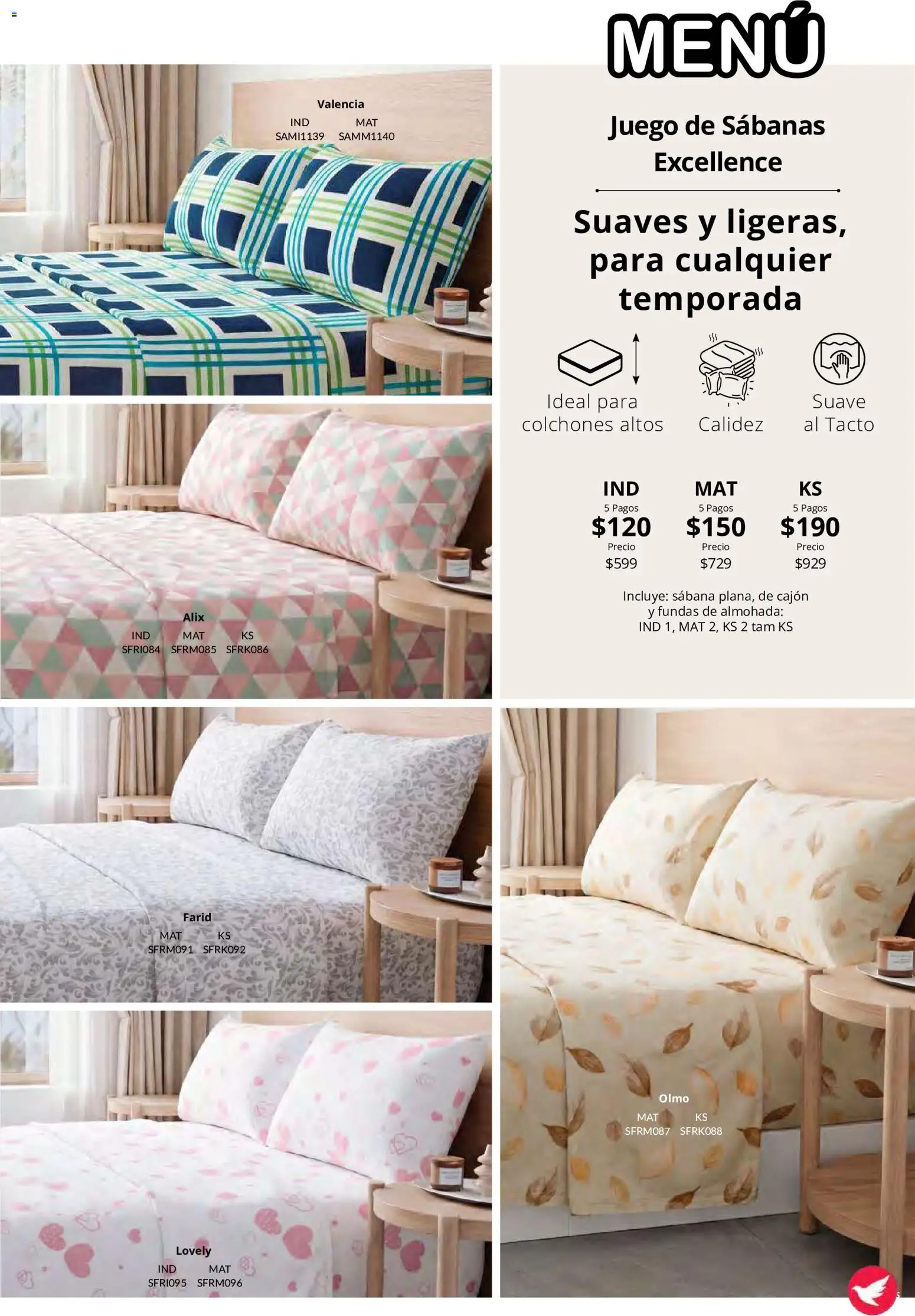 Nuevas ofertas de Colchas Concord válidas en toda la República Mexicana desde el 15/10/2026. ¡Encuentra las mejores ofertas en Colchas Concord catálogo! | Página: 118