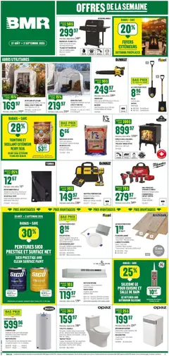 Preview of BMR weekly flyer / circulaire from shop BMR valid from Aug 27, 2026
