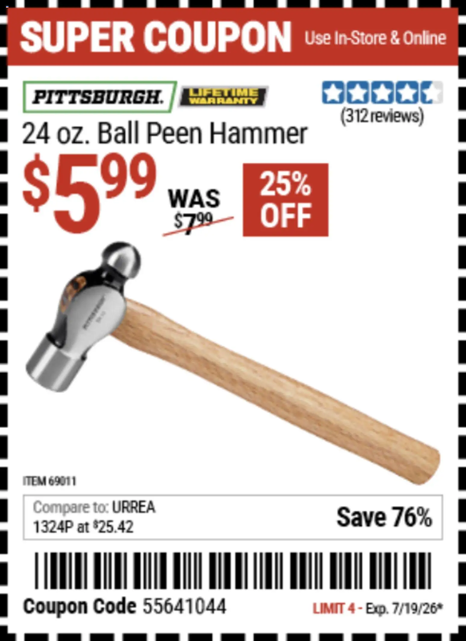 Harbor Freight Weekly Ad - valid from 07/06/2026 | Page: 8 | Products: Hammer