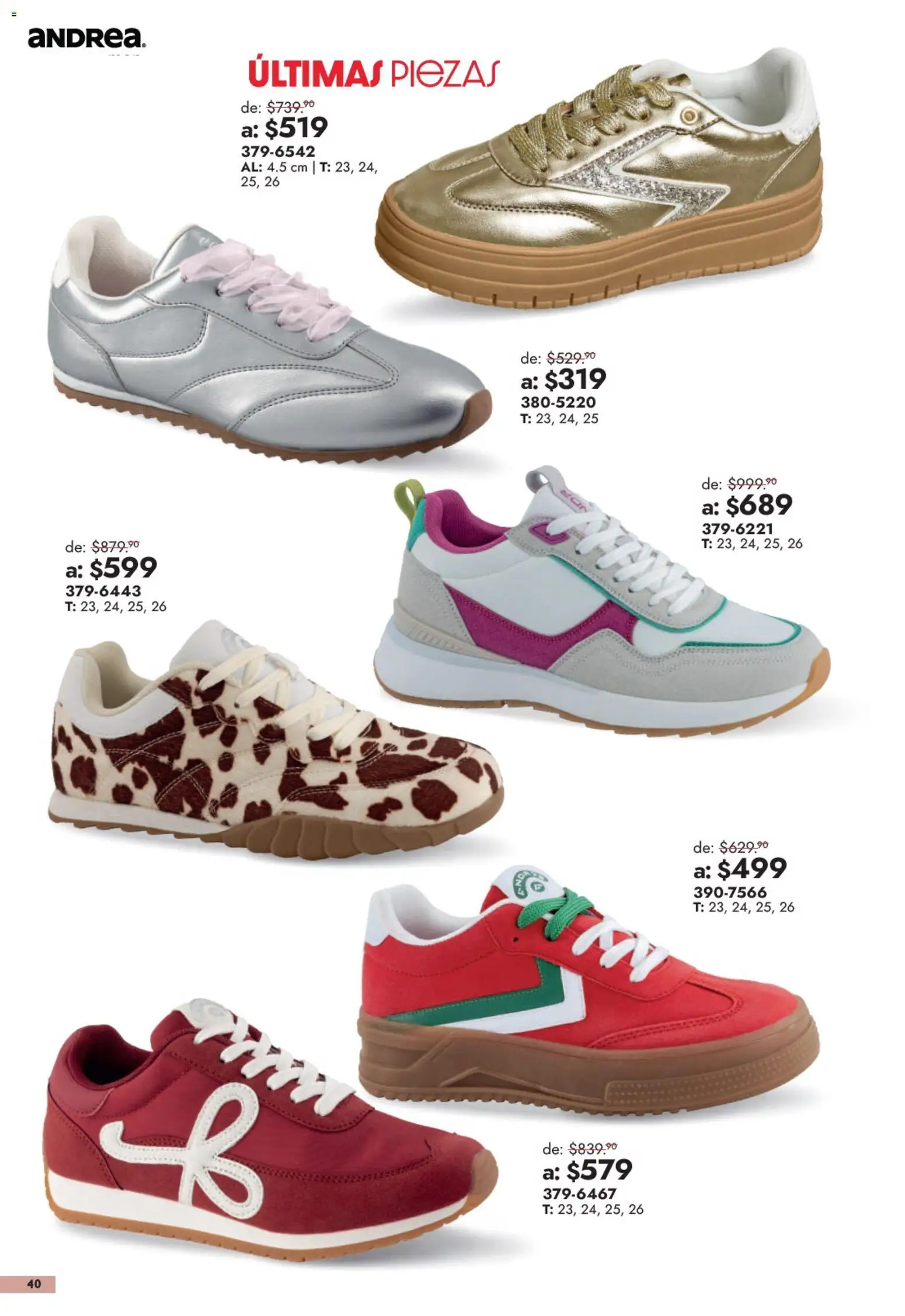Nuevas ofertas de Andrea válidas en toda la República Mexicana desde el 13/09/2026. ¡Encuentra las mejores ofertas en Andrea catálogo Outlet! | Página: 40